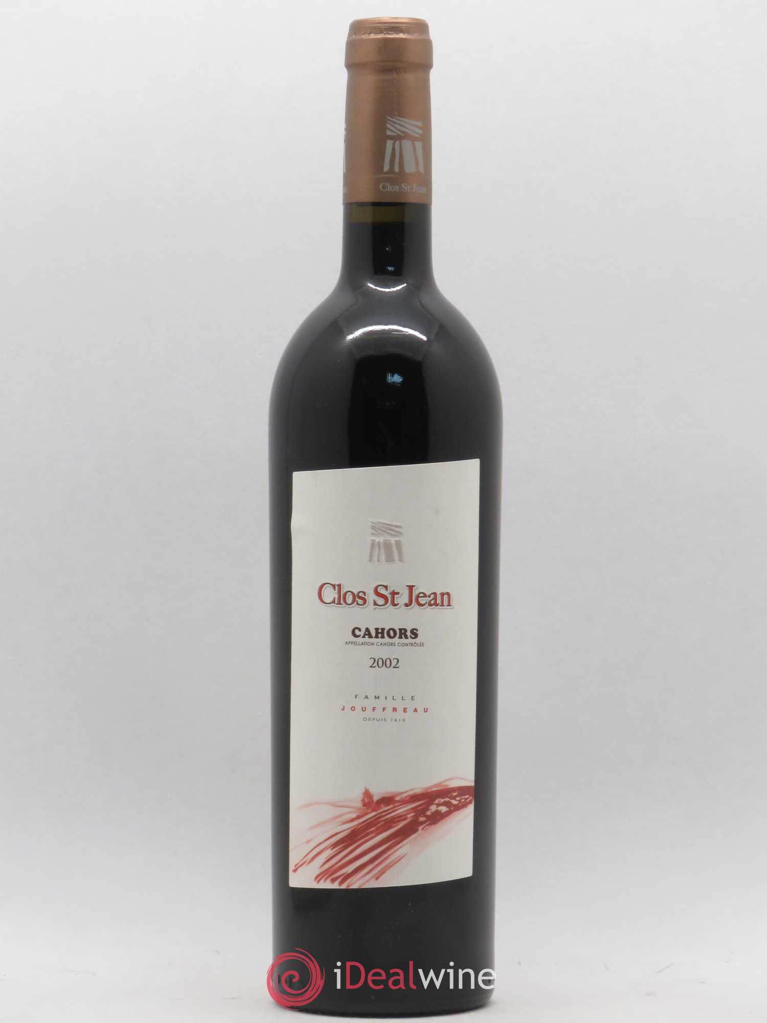 Cahors Clos Saint Jean Famille Jouffreau 2002 - Posten von 1 Flasche - 0