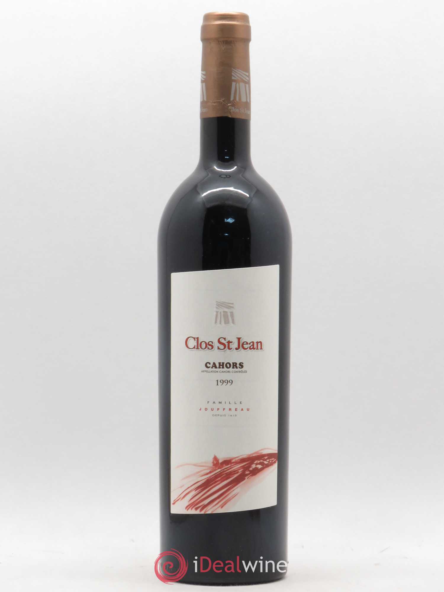 Cahors Clos Saint Jean Famille Jouffreau 1999 - Posten von 1 Flasche - 0