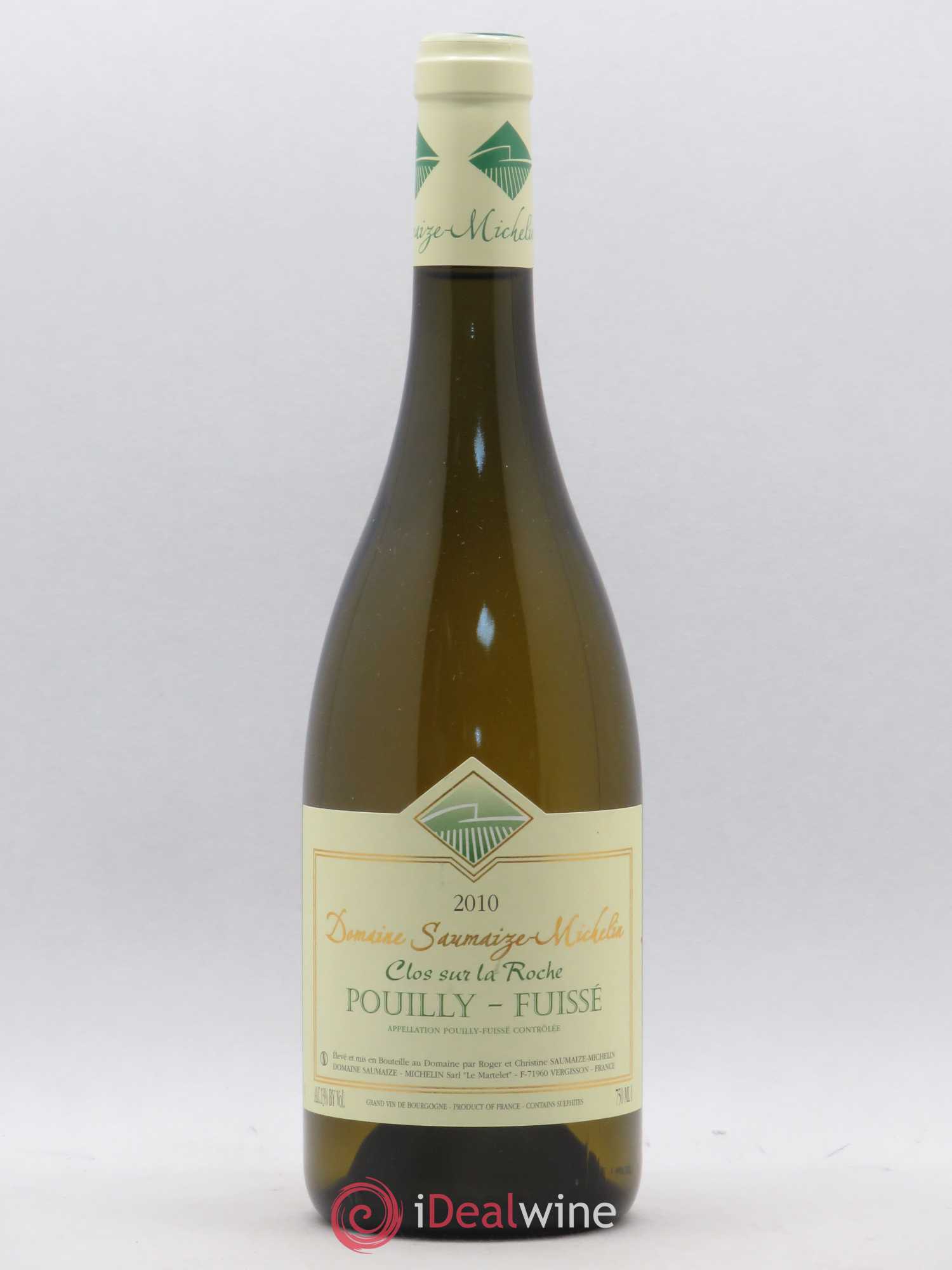 Pouilly-Fuissé Clos sur la Roche Domaine Saumaize Michelin 2010 - Posten von 1 Flasche - 0