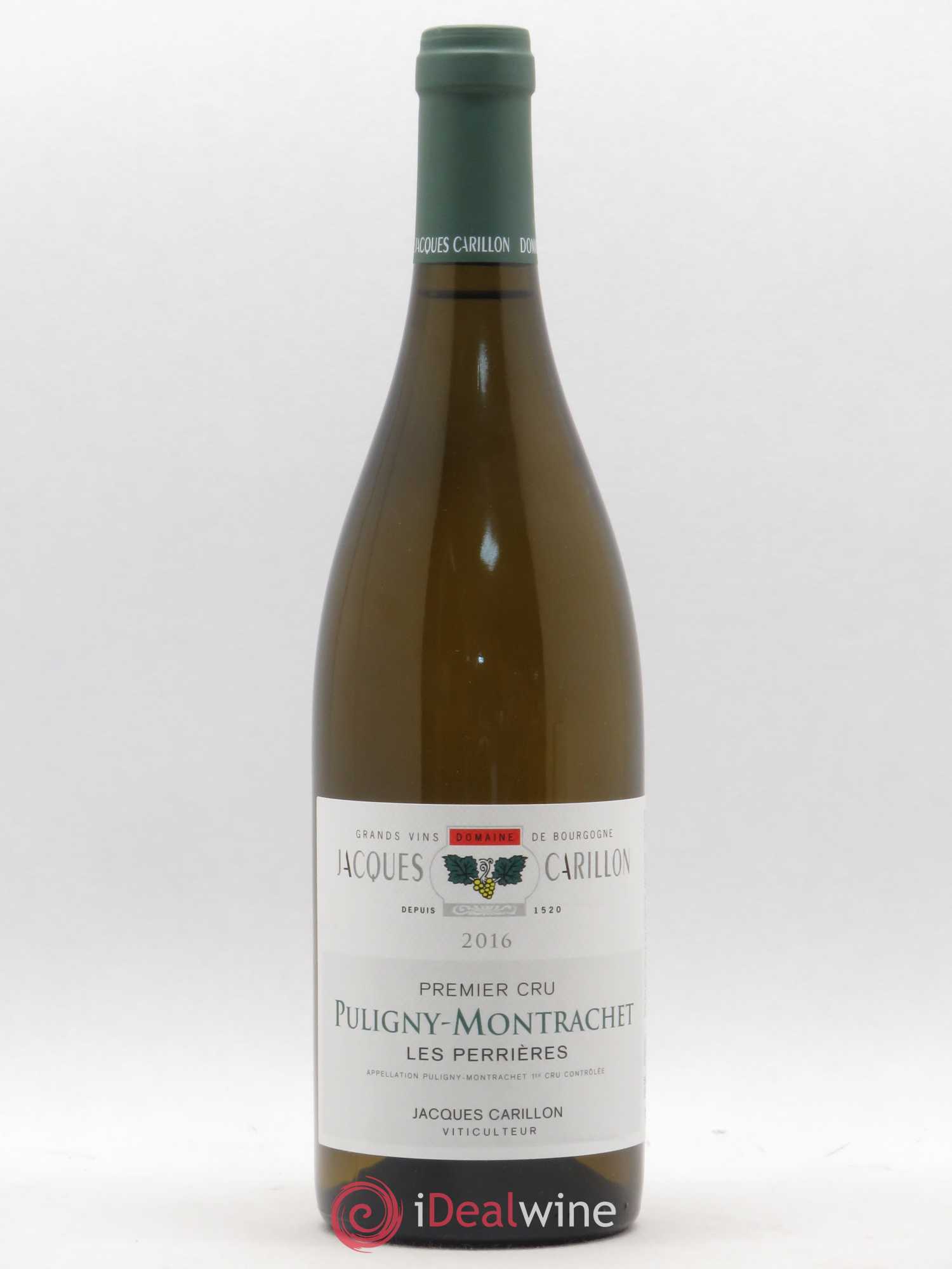 Puligny-Montrachet 1er Cru Les Perrieres Domaine Jacques Carillon 2016 - Posten von 1 Flasche - 0