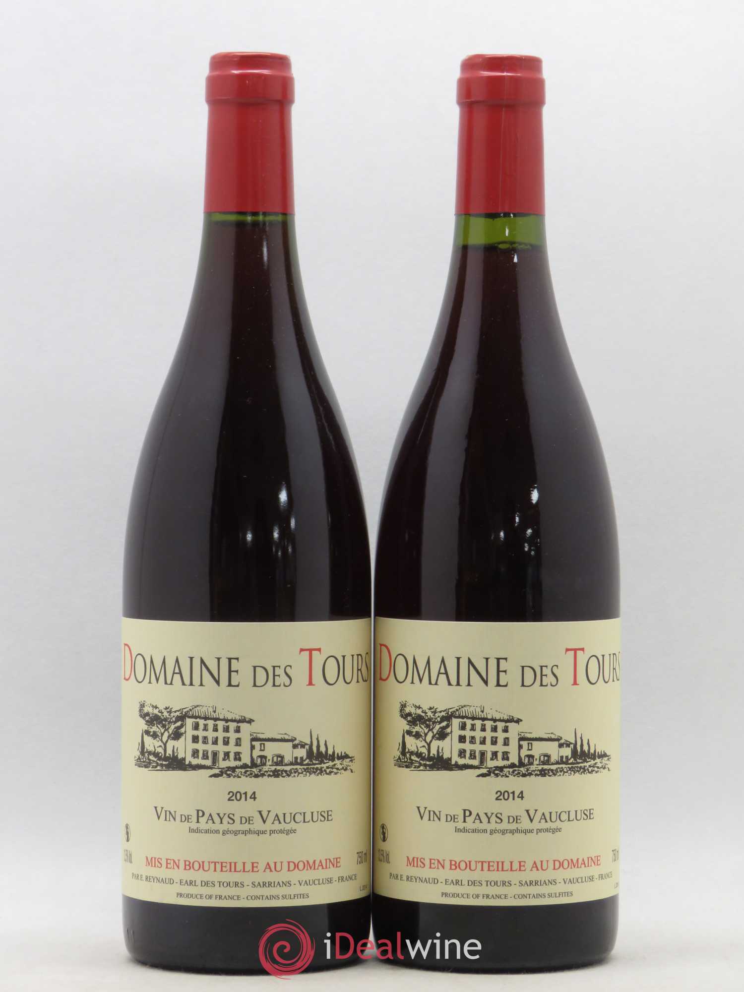 Vaucluse (Vin de Pays de Vaucluse) Domaine des Tours Emmanuel Reynaud 2014 - Lot de 2 bouteilles - 0