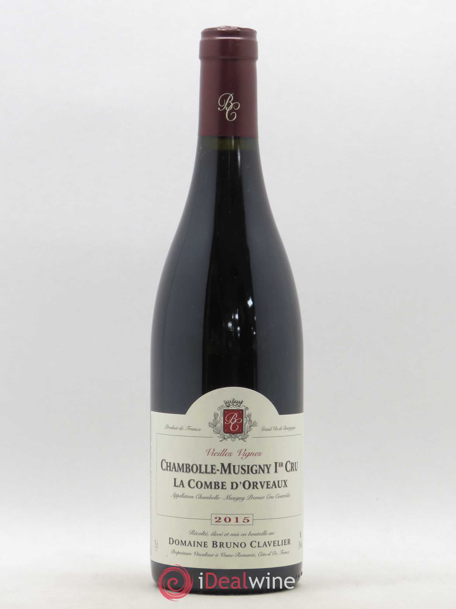 Chambolle-Musigny 1er Cru La Combe d'Orveaux Vieilles Vignes Bruno Clavelier 2015 - Lot de 1 bouteille - 0
