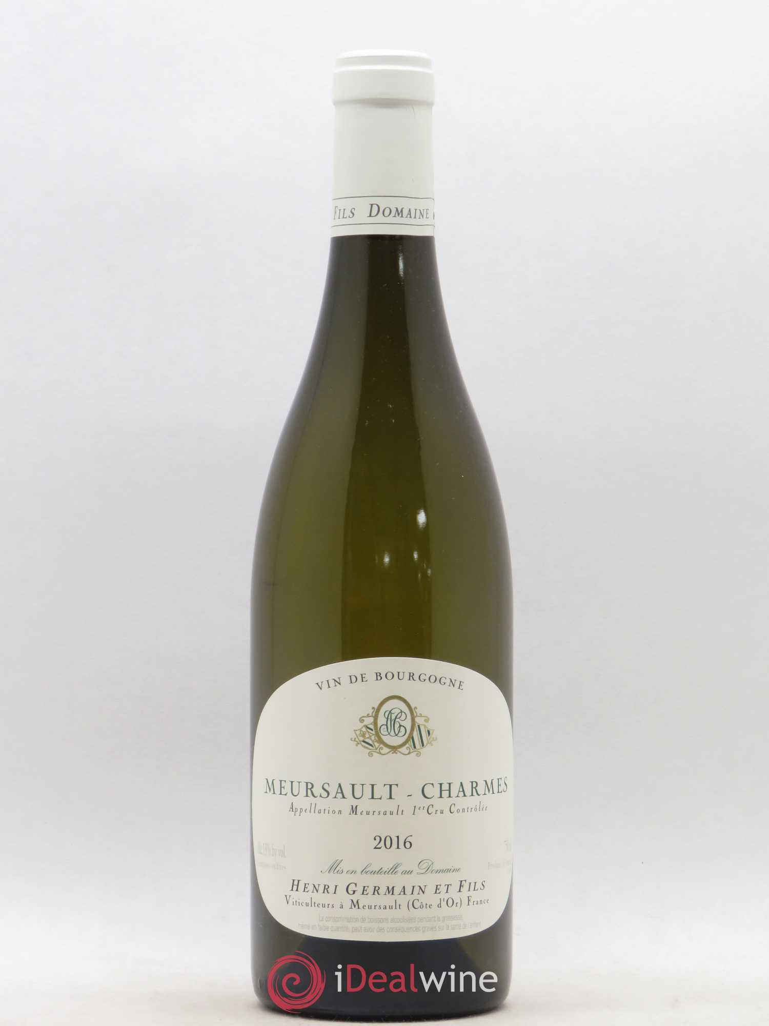 Meursault 1er Cru Charmes Henri Germain 2016 - Lot de 1 bouteille - 0