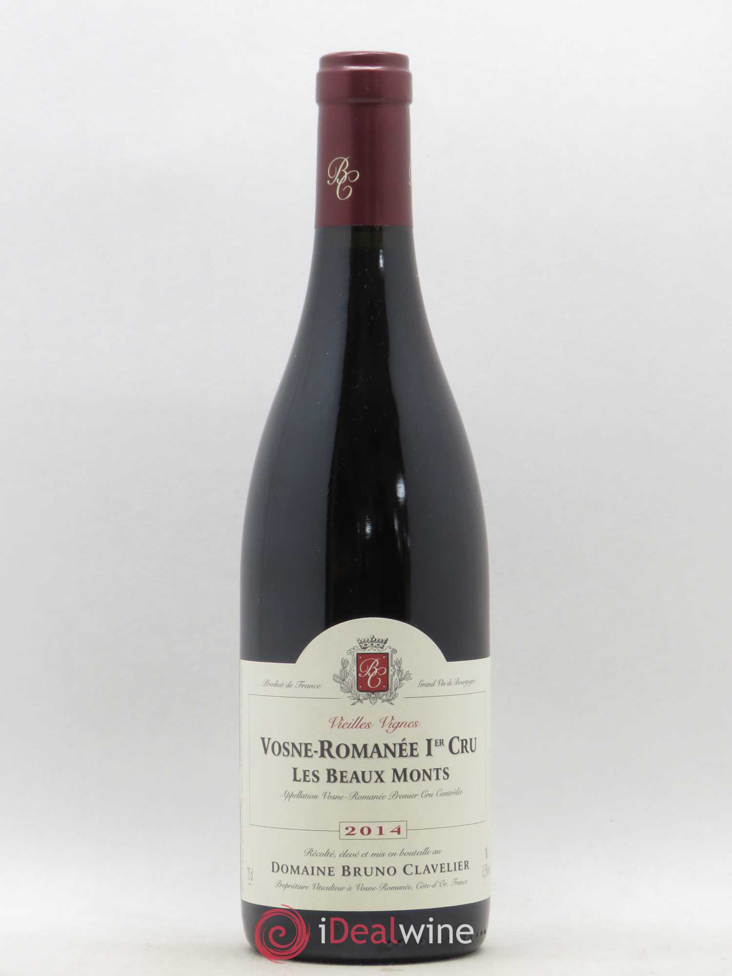 Vosne-Romanée 1er Cru Les Beaux Monts Vieilles vignes Bruno Clavelier 2014 - Lot de 1 bouteille - 0
