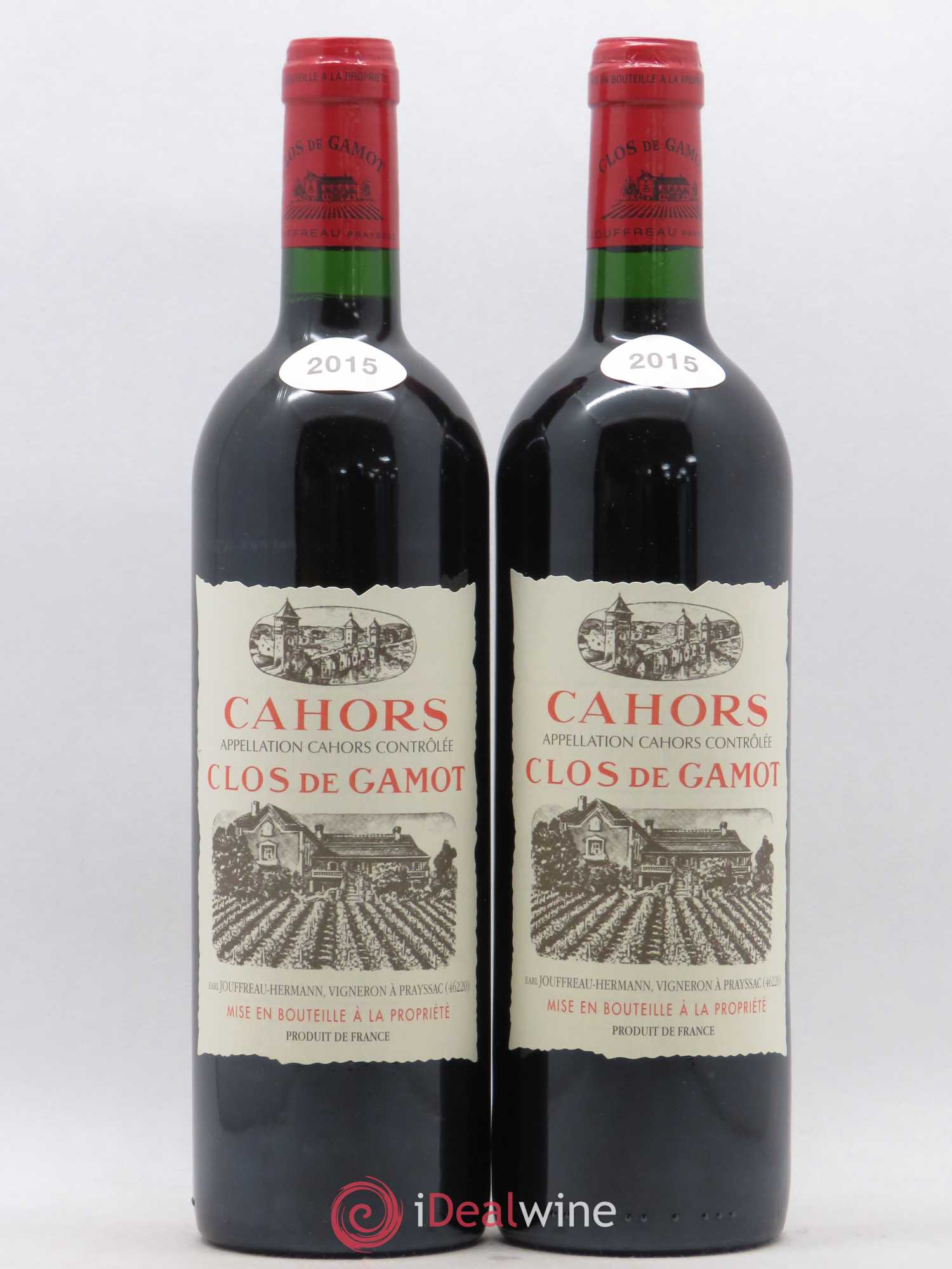 Cahors Clos de Gamot famille Jouffreau 2015 - Lot de 2 bouteilles - 0