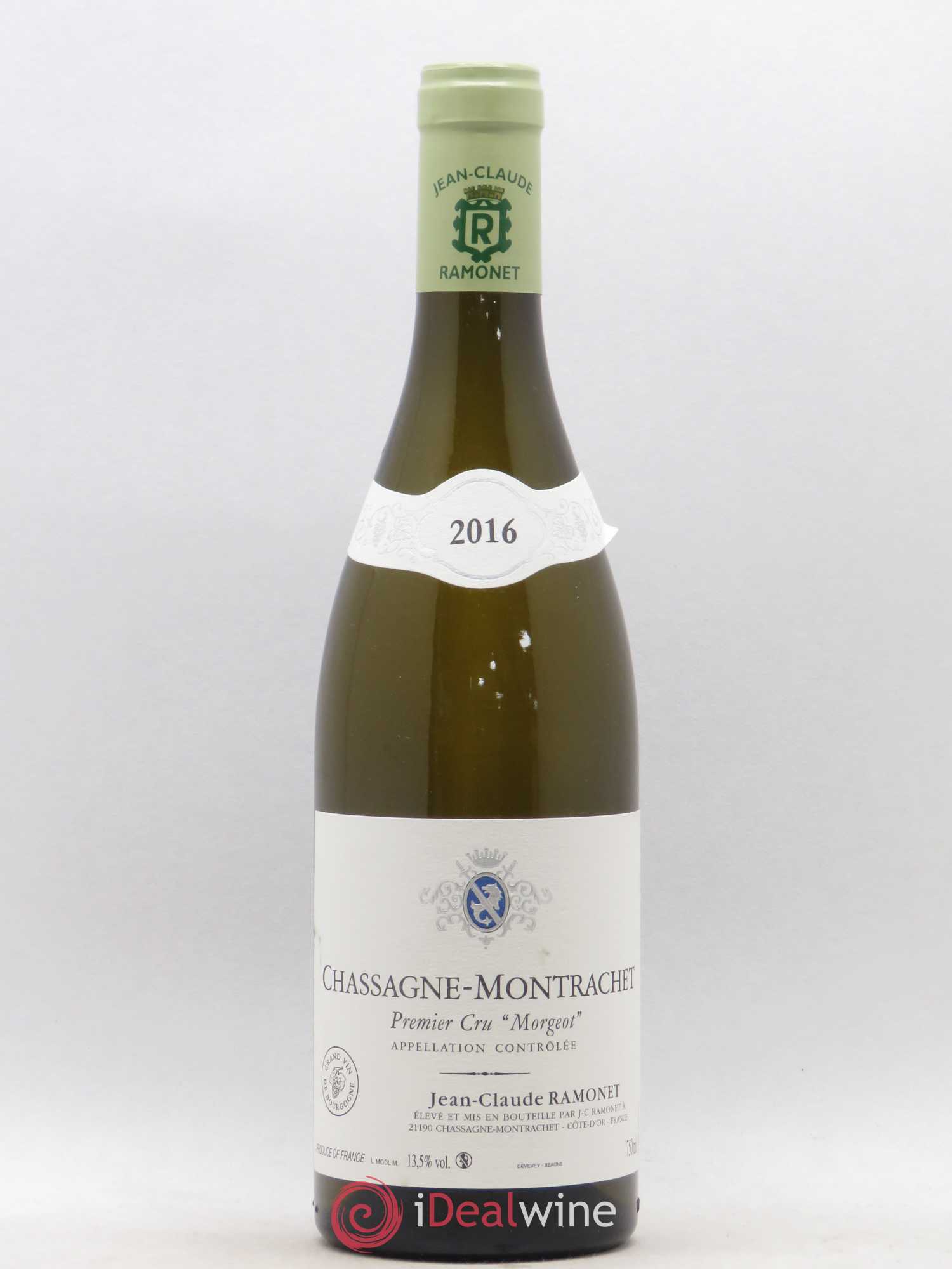 Chassagne-Montrachet 1er Cru Morgeot Ramonet (Domaine) 2016 - Lot de 1 bouteille - 0