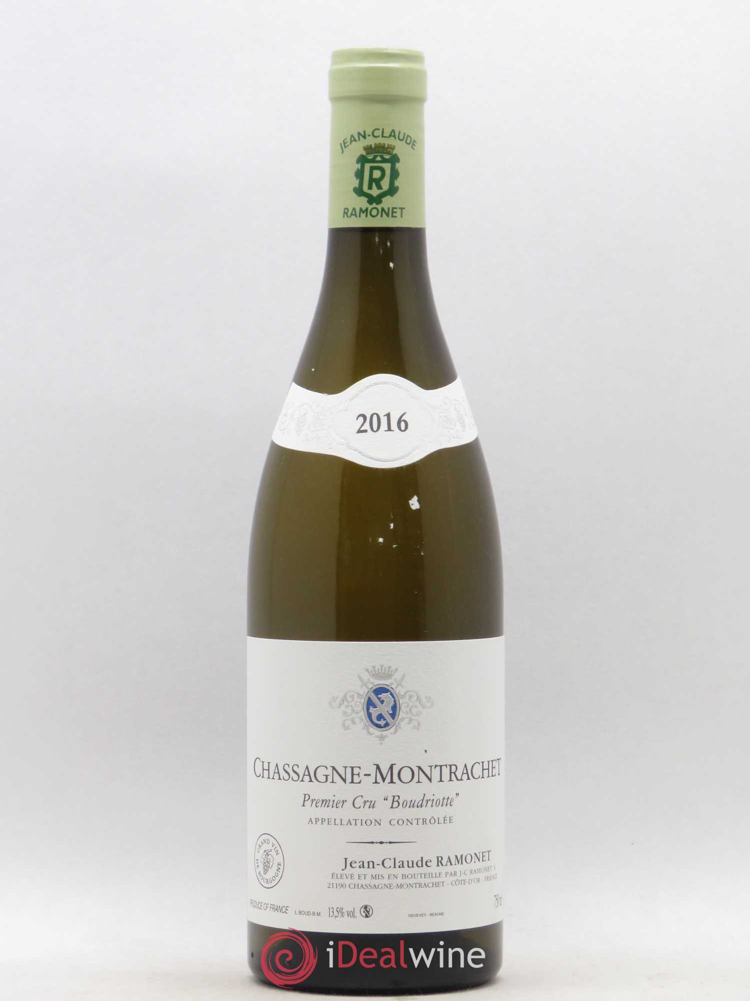 Chassagne-Montrachet 1er Cru Boudriotte Ramonet (Domaine) 2016 - Lot de 1 bouteille - 0