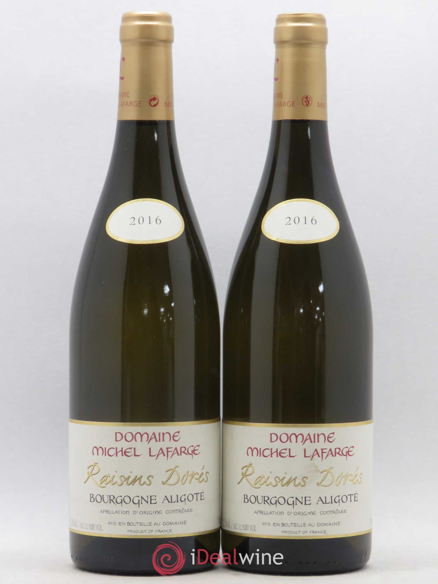 Bourgogne Aligoté Raisins Dorés Domaine Michel Lafarge 2016 - Posten von 2 Flaschen - 0