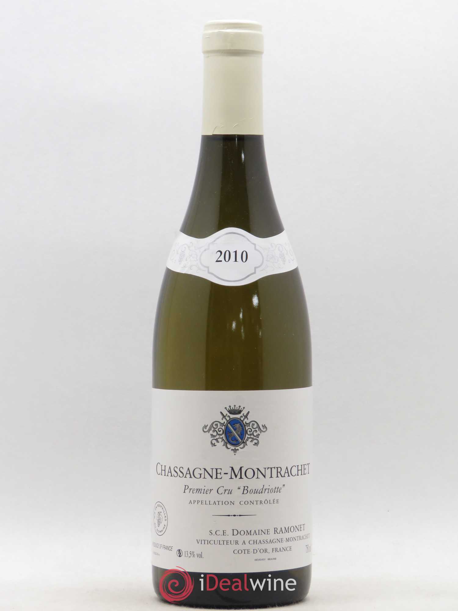 Chassagne-Montrachet 1er Cru Boudriotte Ramonet (Domaine) 2010 - Lot de 1 bouteille - 0