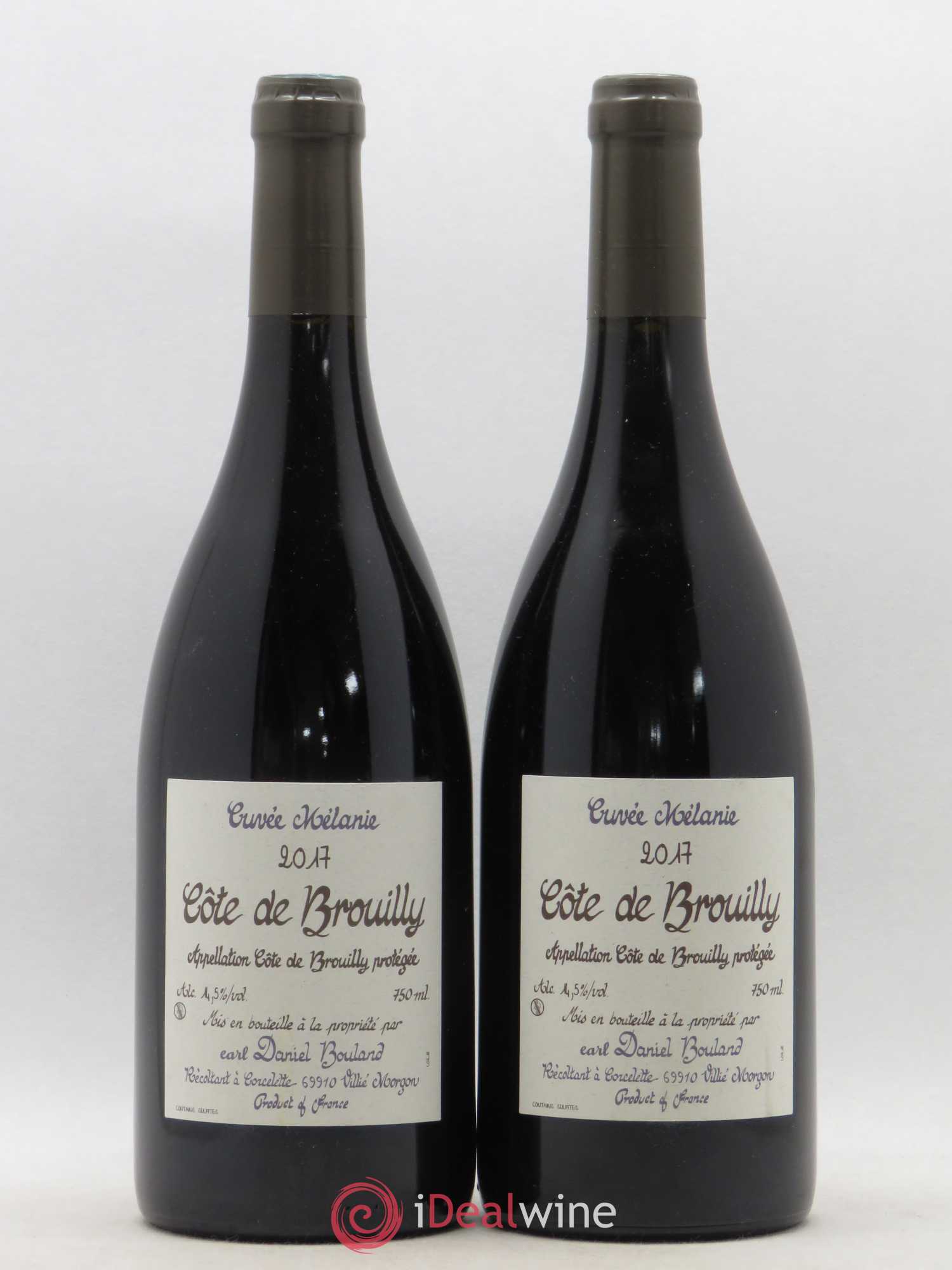Côte de Brouilly Cuvée Mélanie Daniel Bouland (Domaine) 2017 - Lot de 2 bouteilles - 0