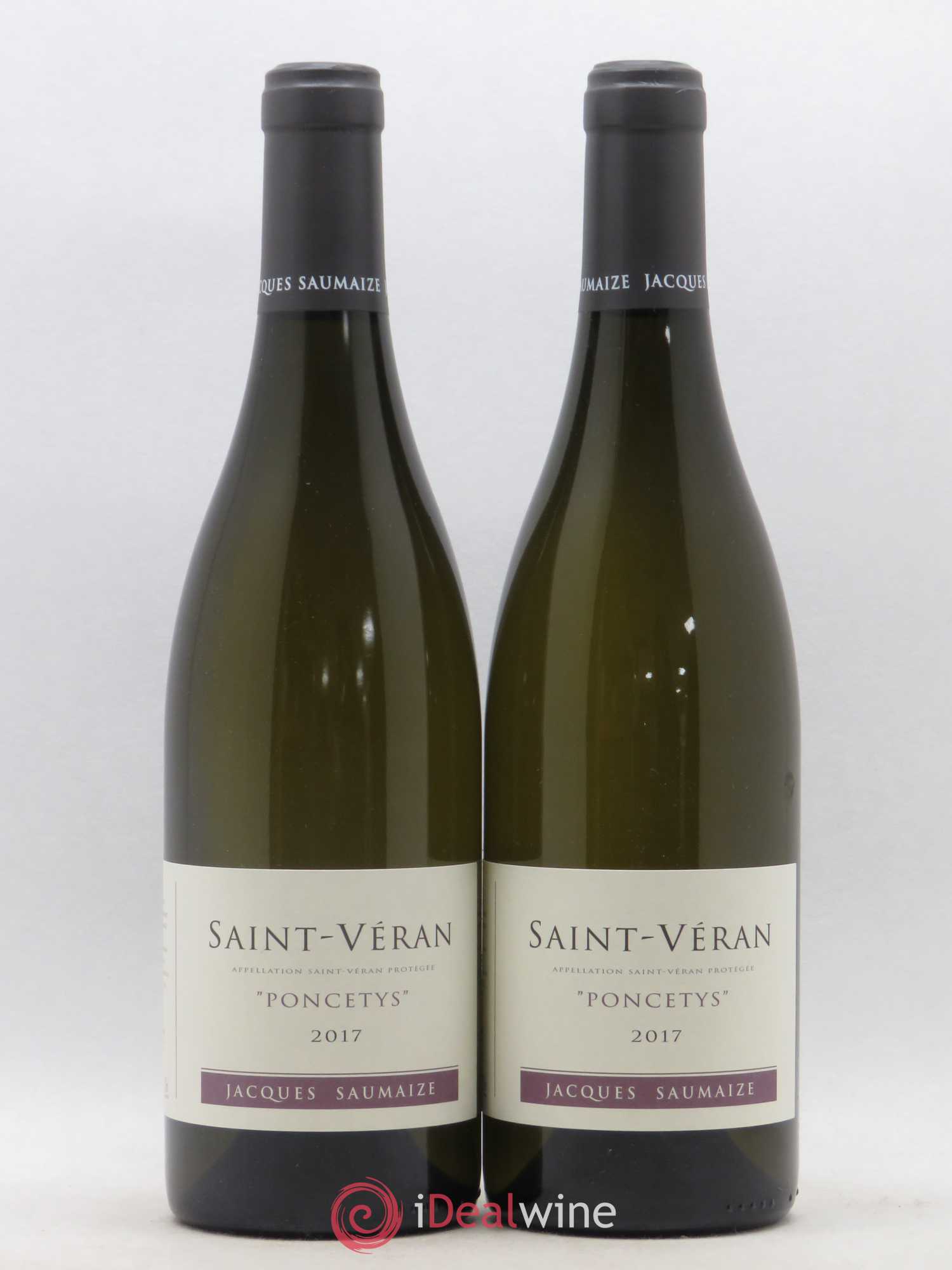 Saint-Véran Poncetys Jacques et Nathalie Saumaize 2017 - Lot de 2 bouteilles - 0