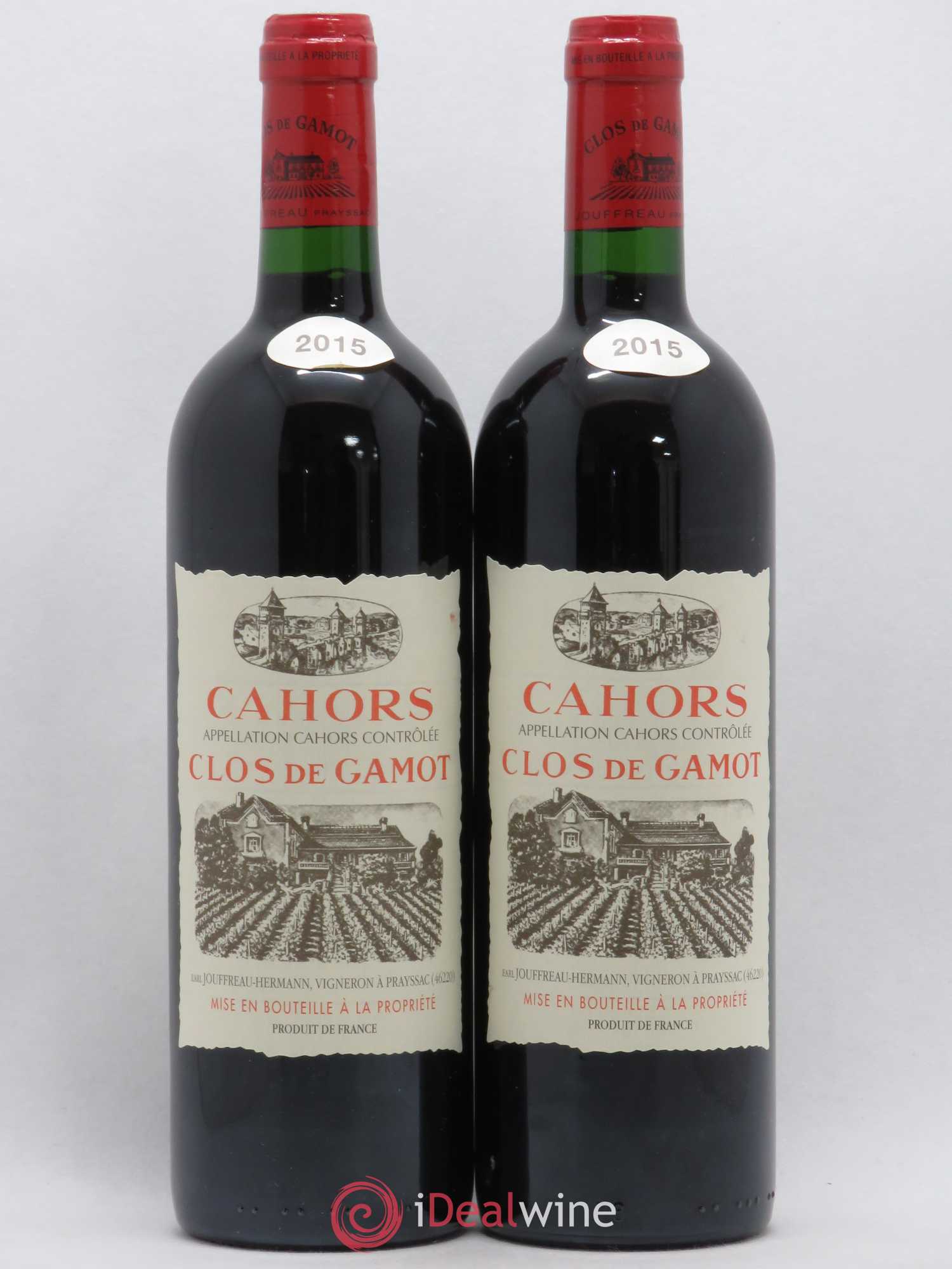 Cahors Clos de Gamot famille Jouffreau 2015 - Lot de 2 bouteilles - 0