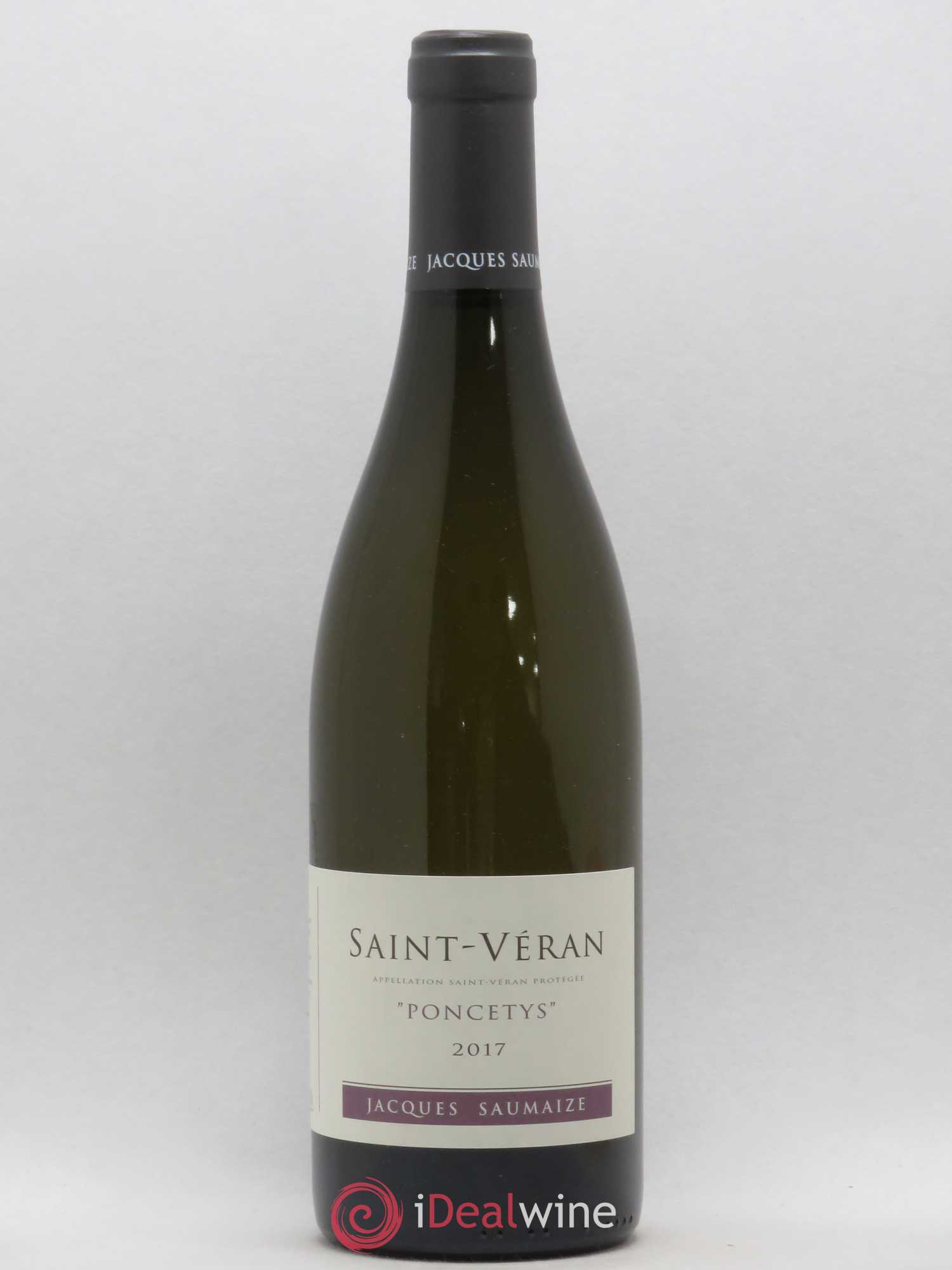Saint-Véran Poncetys Jacques et Nathalie Saumaize 2017 - Lot de 1 bouteille - 0