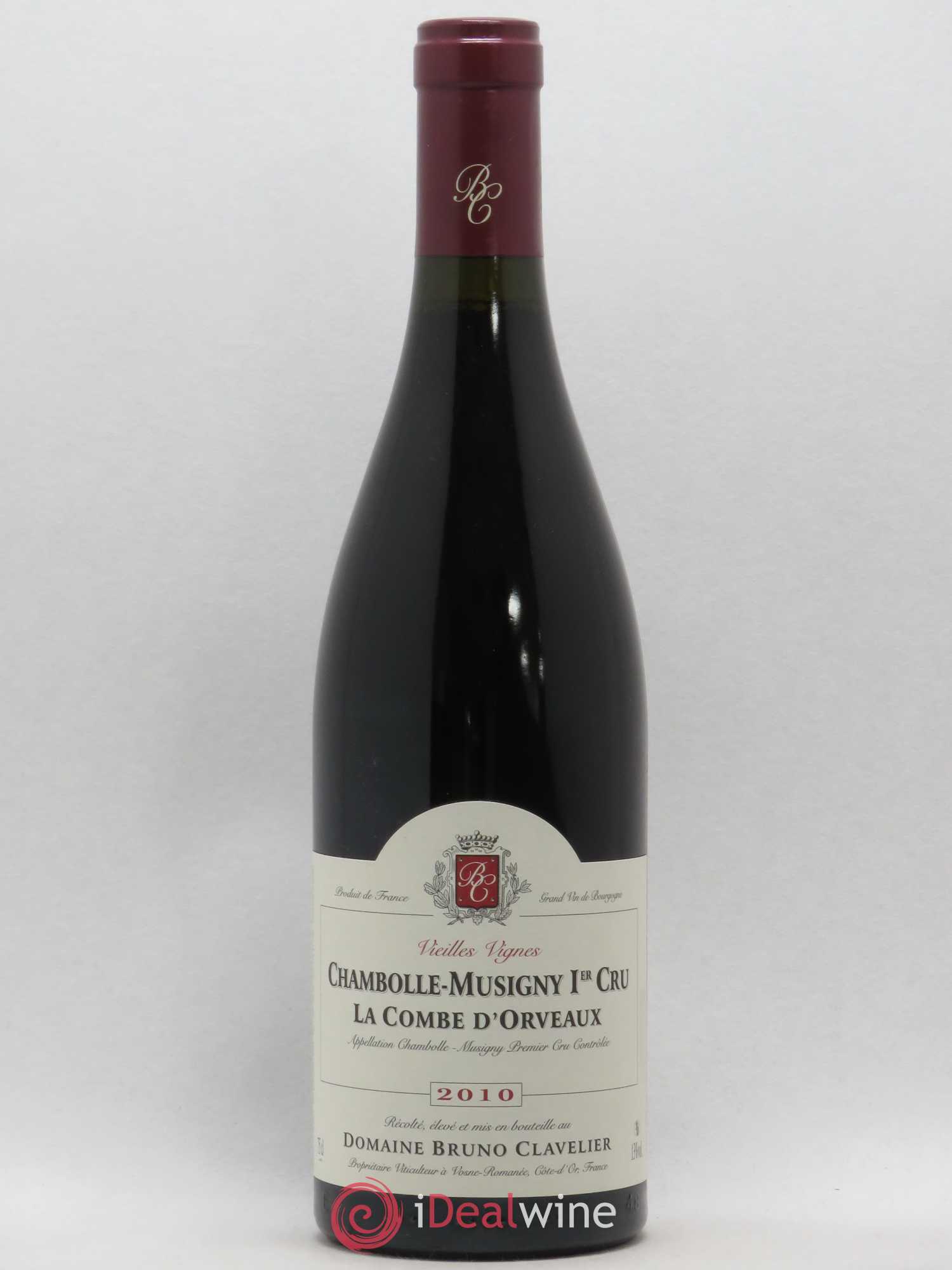 Chambolle-Musigny 1er Cru La Combe d'Orveaux Vieilles Vignes Bruno Clavelier 2010 - Lot de 1 bouteille - 0
