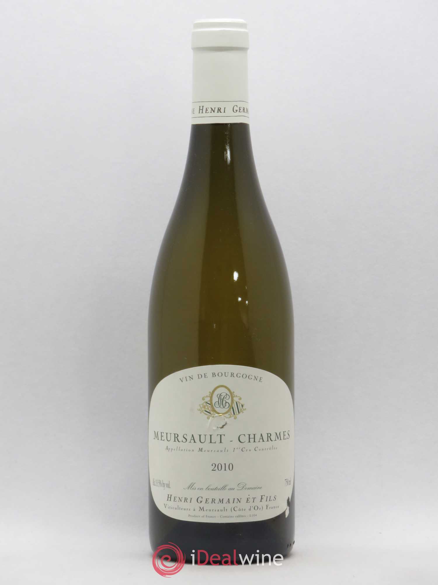 Meursault 1er Cru Charmes Henri Germain 2010 - Lot de 1 bouteille - 0