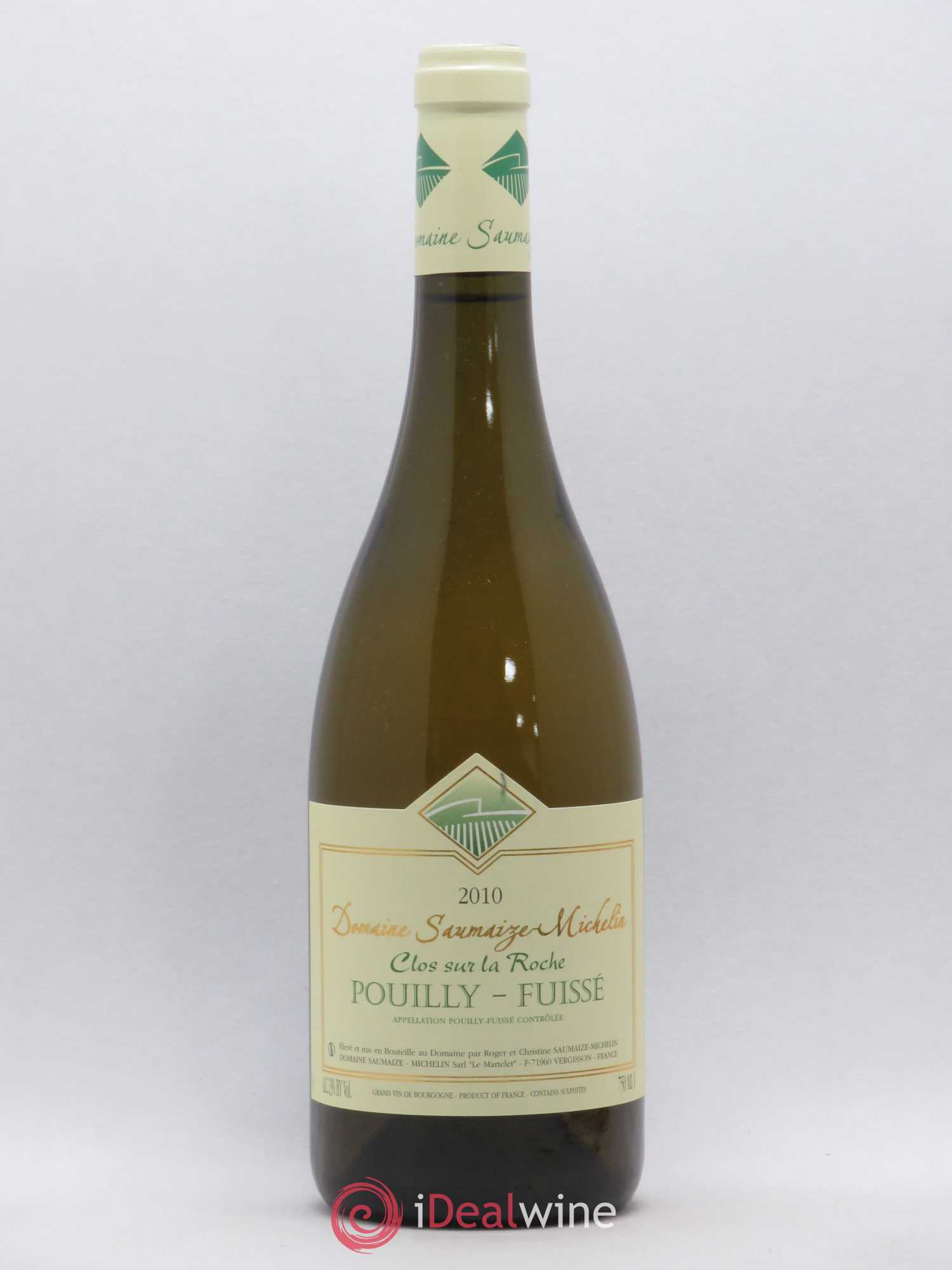 Pouilly-Fuissé Clos sur La Roche Domaine Saumaize Michelin 2010 - Posten von 1 Flasche - 0