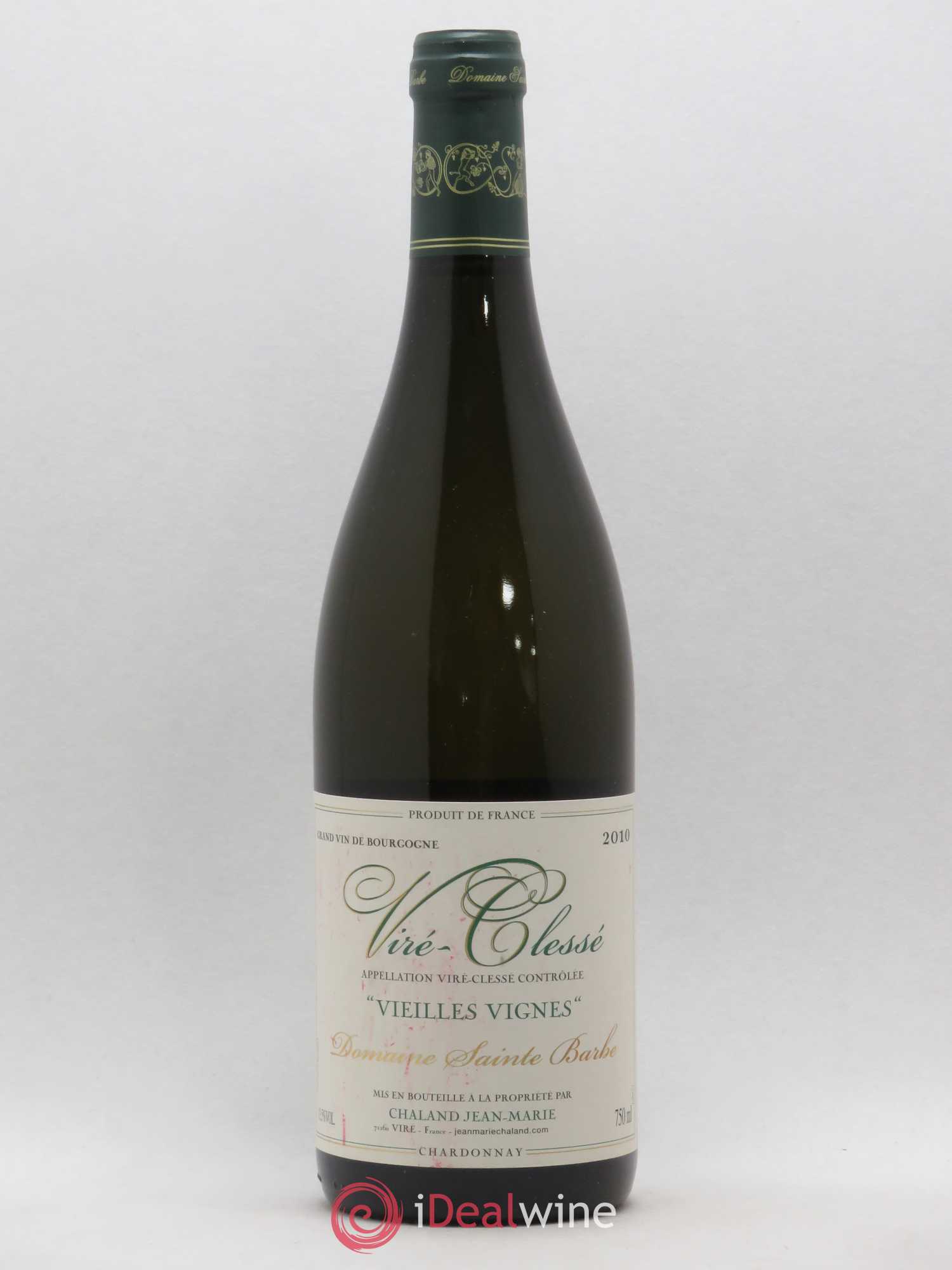 Viré-Clessé Vieilles Vignes Sainte-Barbe (Domaine) 2010 - Lot de 1 bouteille - 0