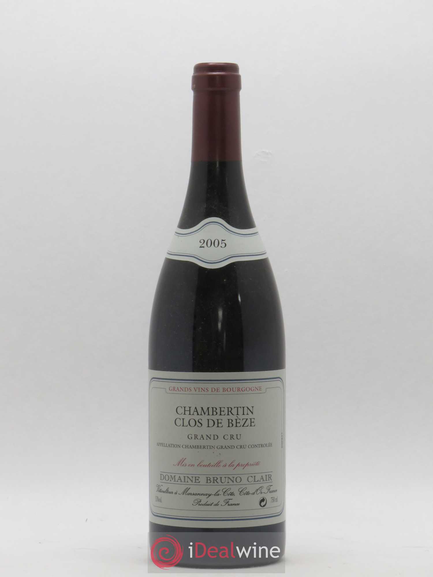 Chambertin Clos de Bèze Grand Cru Bruno Clair (Domaine) 2005 - Lot de 1 bouteille - 0