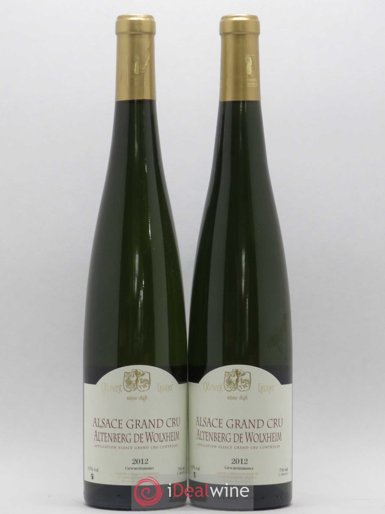 Gewurztraminer Grand Cru Altenberg de Wolxheim Domaine Clément Lissner 2012 - Lot de 2 bouteilles - 0