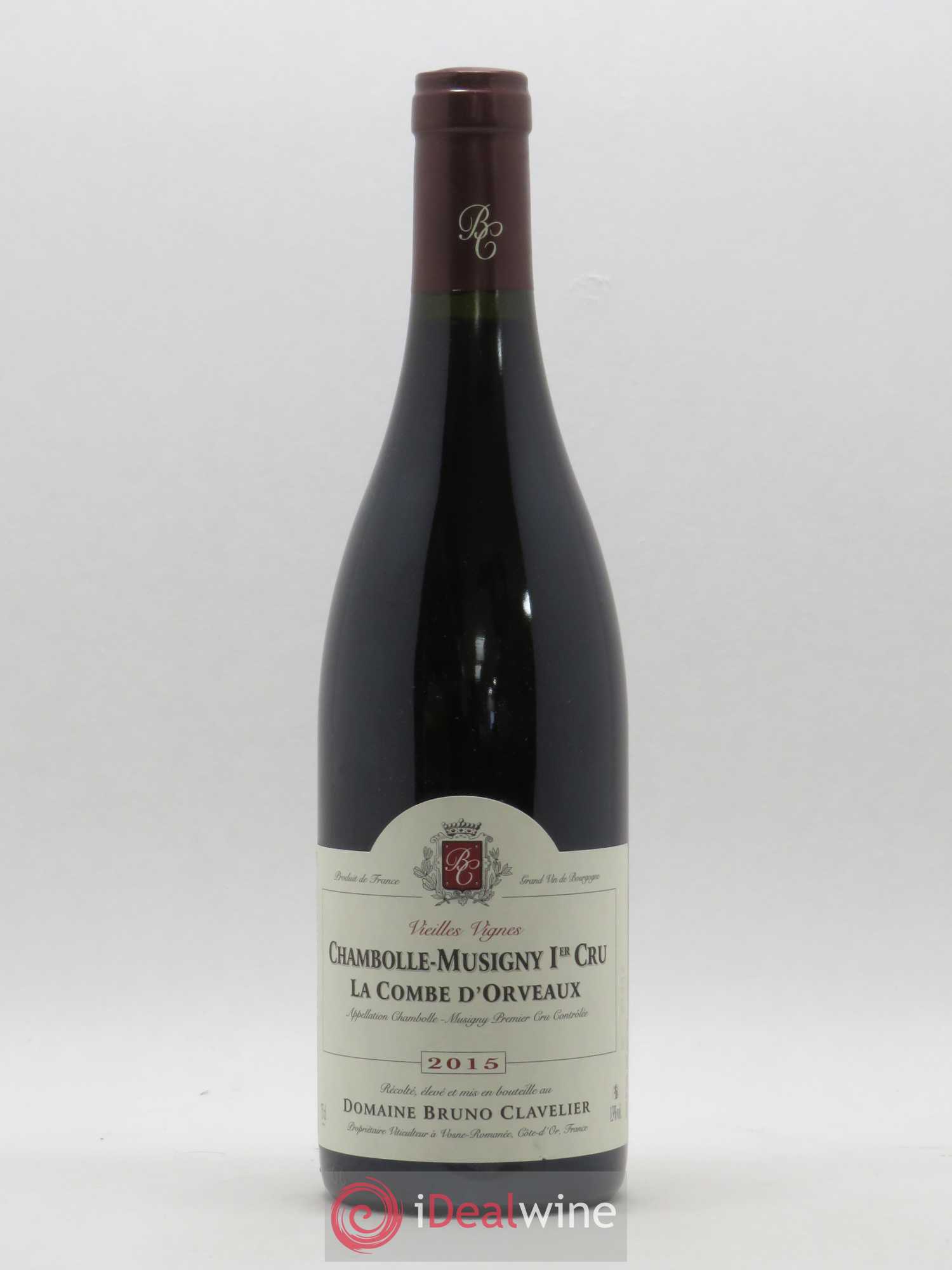 Chambolle-Musigny 1er Cru La Combe d'Orveaux Vieilles Vignes Bruno Clavelier 2015 - Lot de 1 bouteille - 0