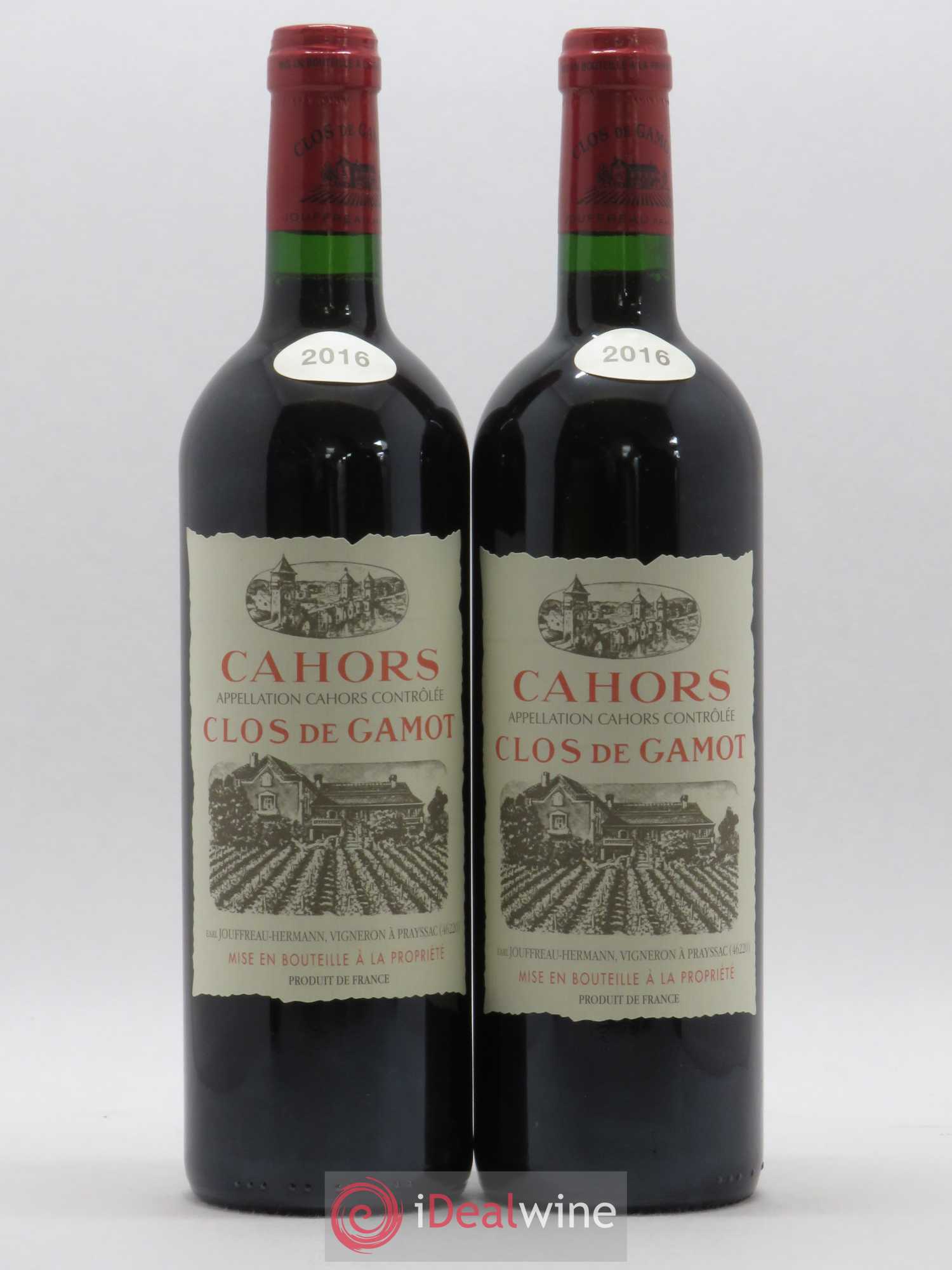 Cahors Clos de Gamot famille Jouffreau 2016 - Lot de 2 bouteilles - 0
