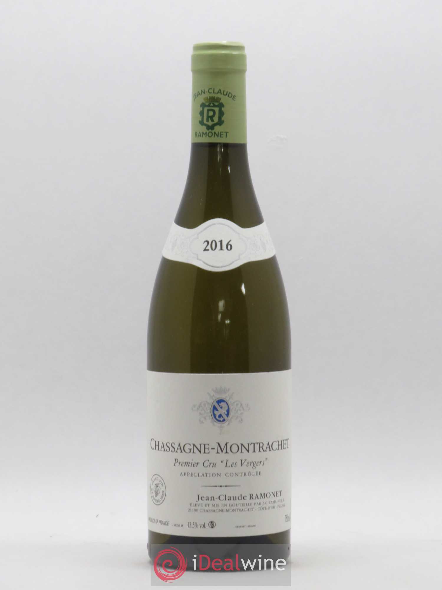 Chassagne-Montrachet 1er Cru Les Vergers Ramonet (Domaine) 2016 - Lot de 1 bouteille - 0