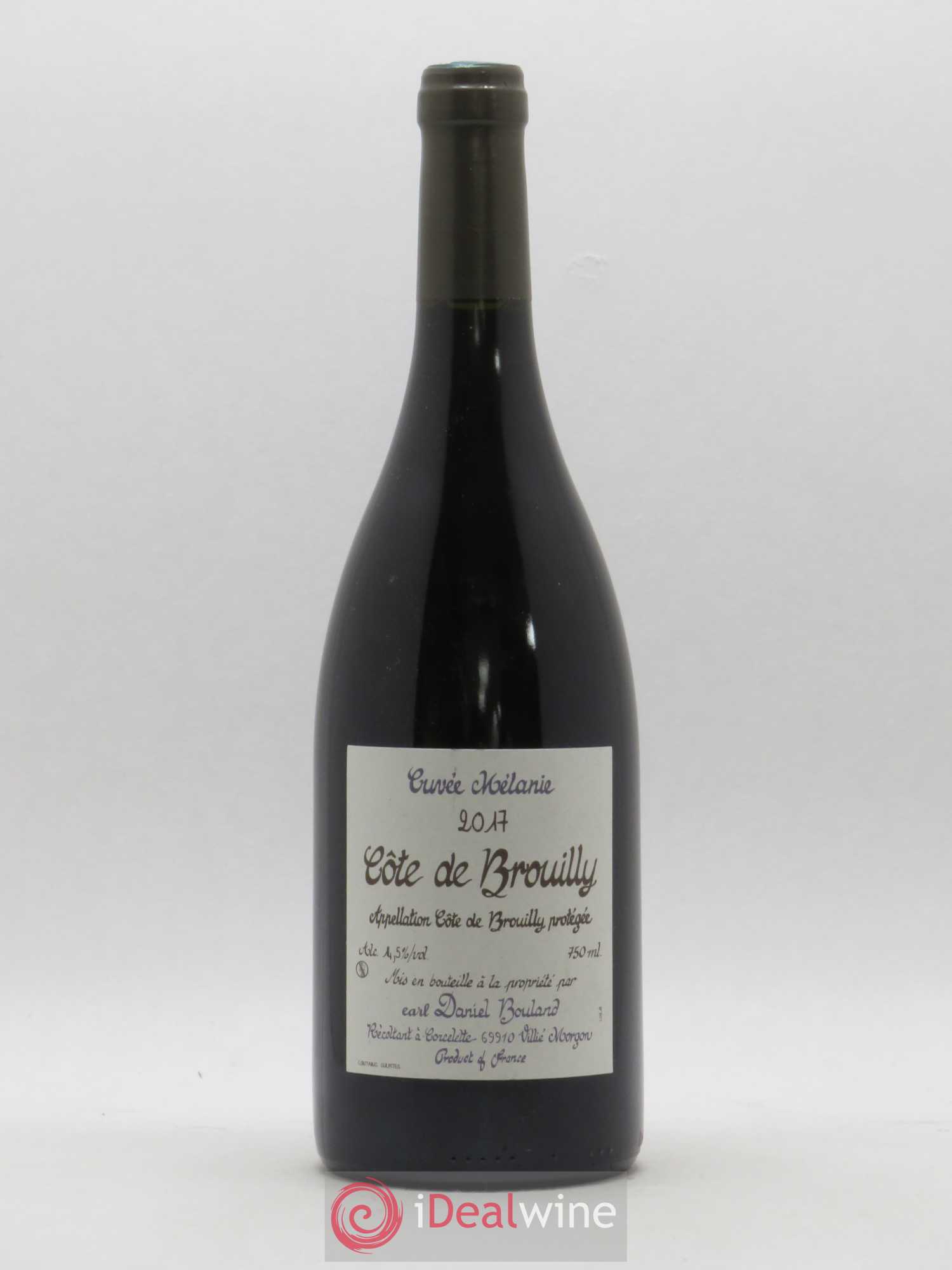 Côte de Brouilly Cuvée Mélanie Daniel Bouland (Domaine) 2017 - Lot de 1 bouteille - 0