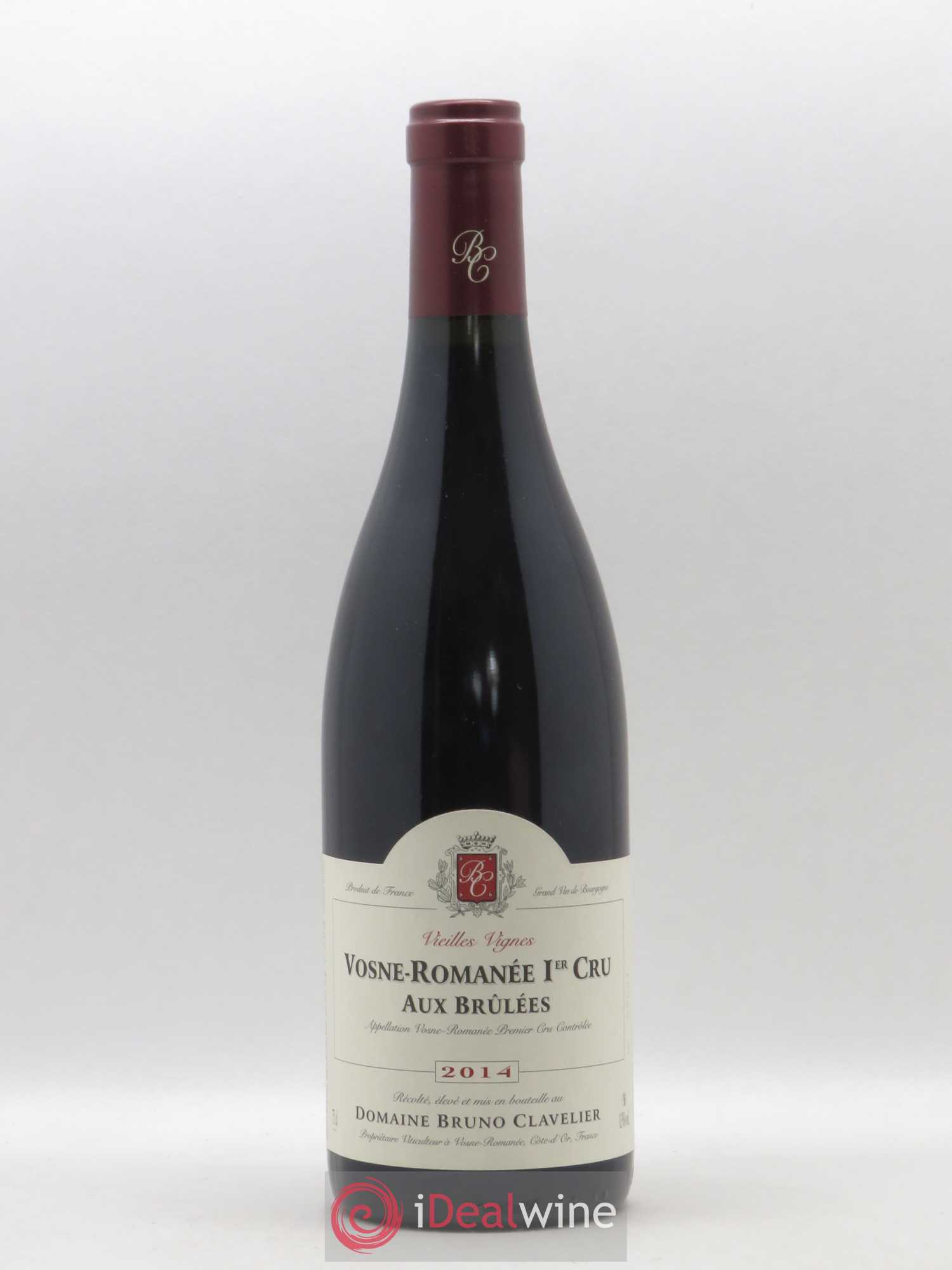 Vosne-Romanée 1er Cru Aux Brulées Vieilles Vignes Bruno Clavelier 2014 - Lot de 1 bouteille - 0