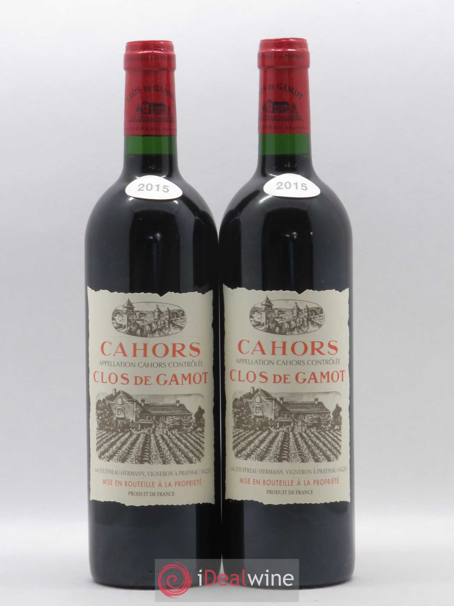 Cahors Clos de Gamot famille Jouffreau 2015 - Lot de 2 bouteilles - 0