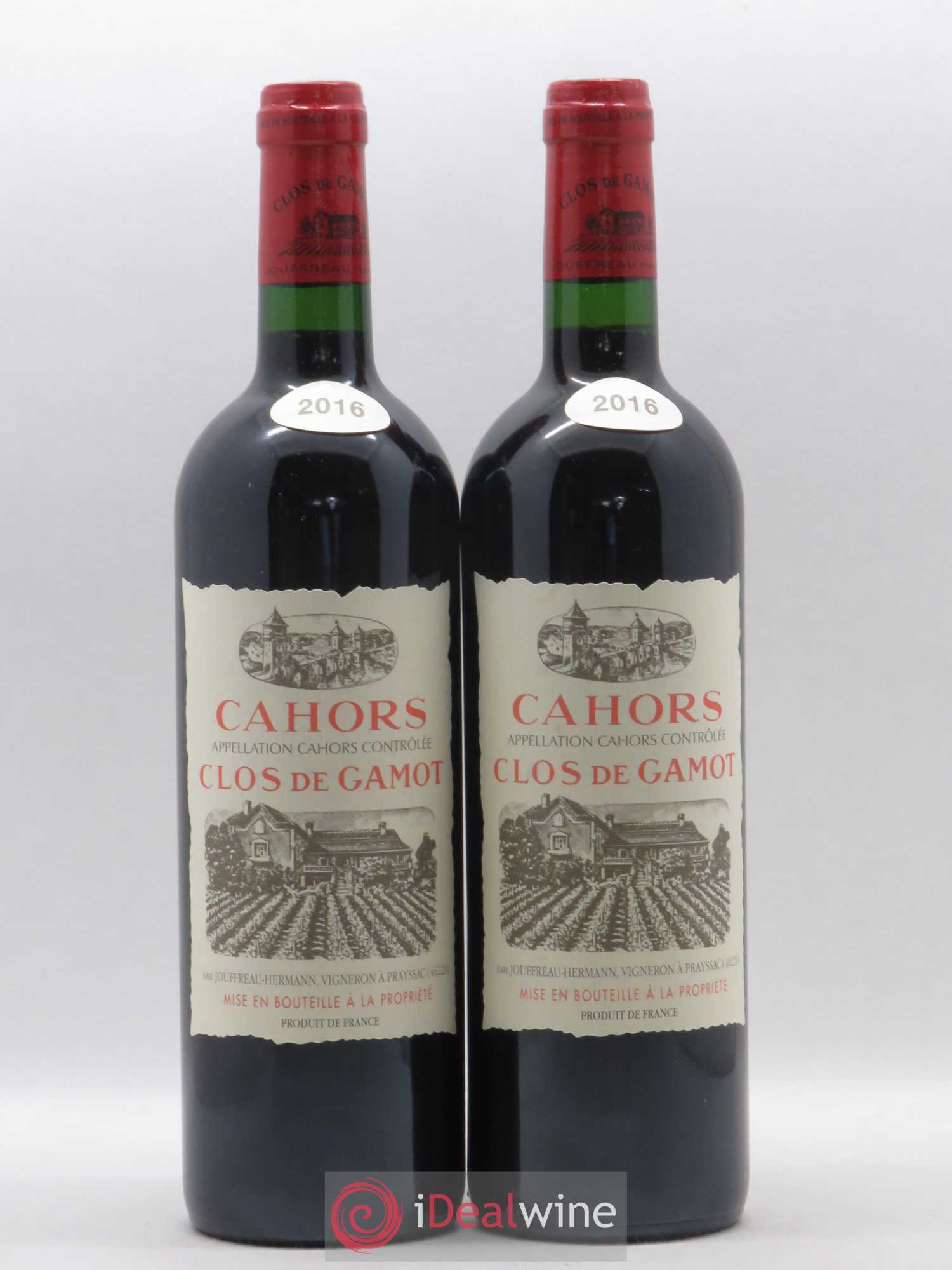 Cahors Clos de Gamot famille Jouffreau 2016 - Lot de 2 bouteilles - 0