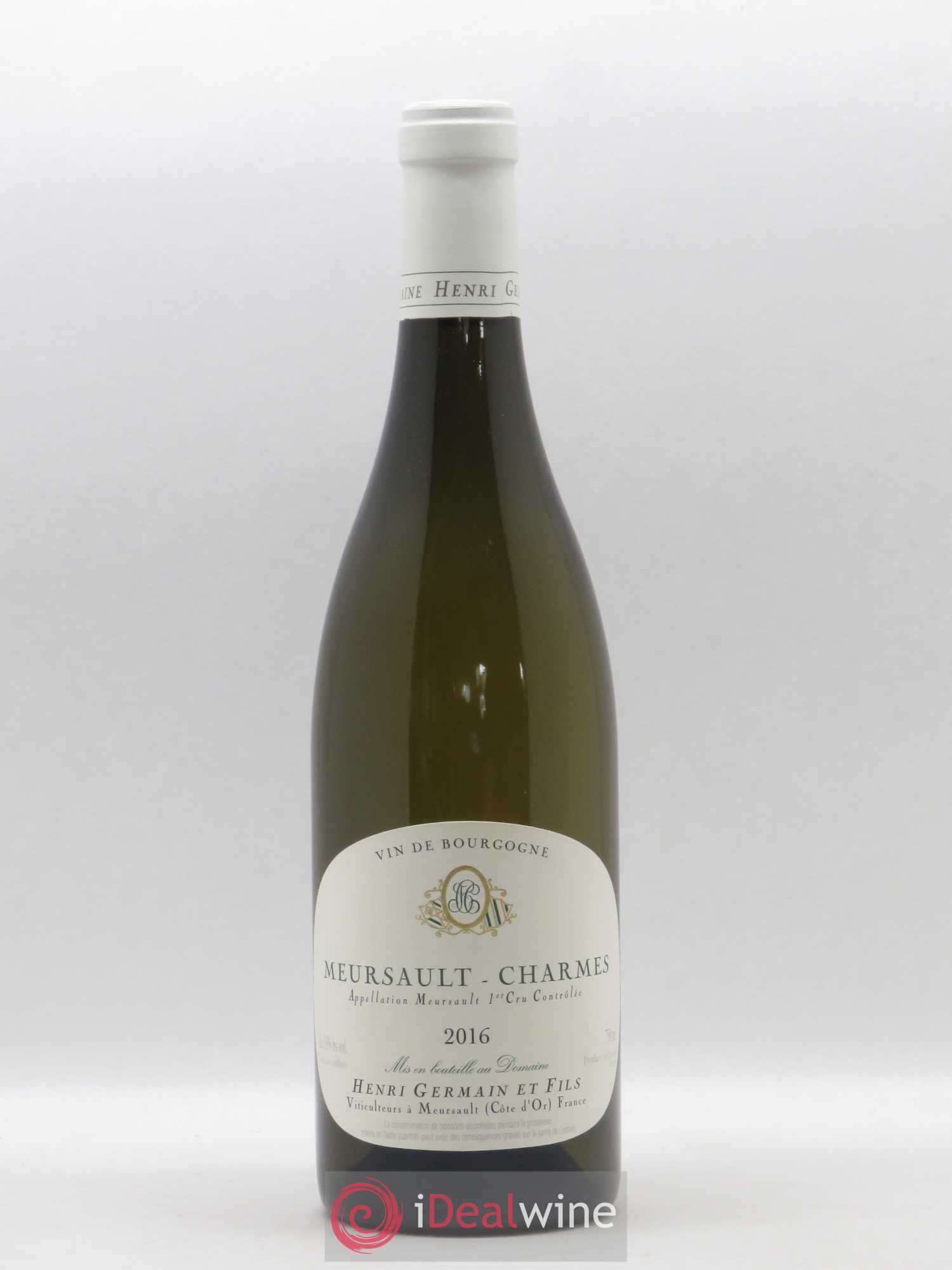 Meursault 1er Cru Charmes Henri Germain 2016 - Lot de 1 bouteille - 0