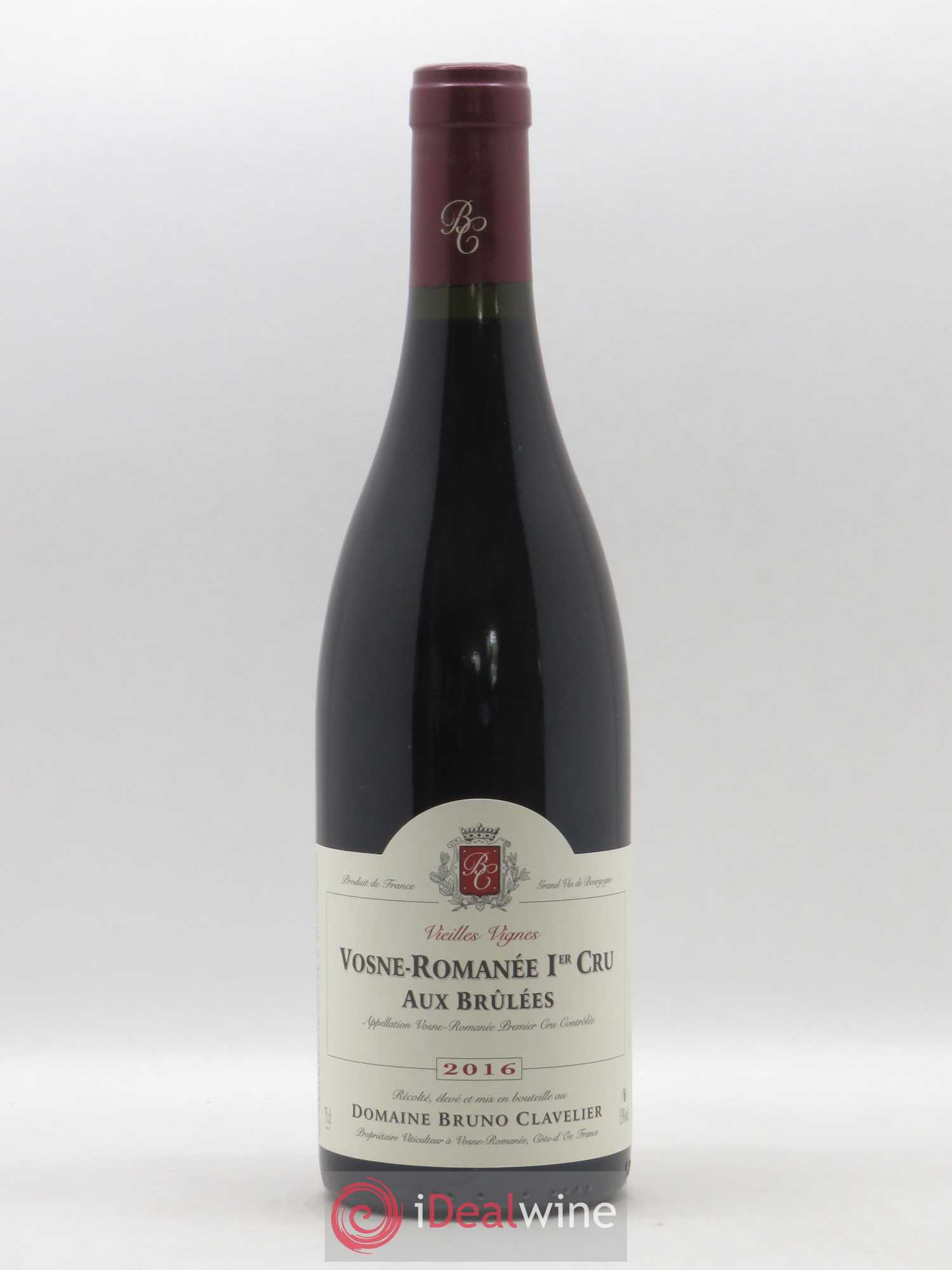 Vosne-Romanée 1er Cru Aux Brulées Vieilles Vignes Bruno Clavelier 2016 - Lot de 1 bouteille - 0