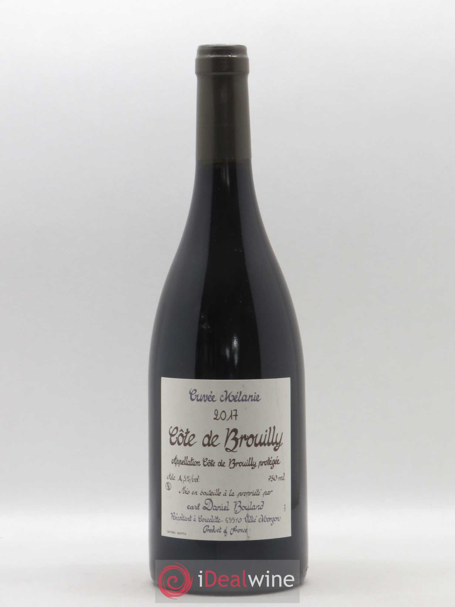 Côte de Brouilly Cuvée Mélanie Daniel Bouland (Domaine) 2017 - Lot de 1 bouteille - 0