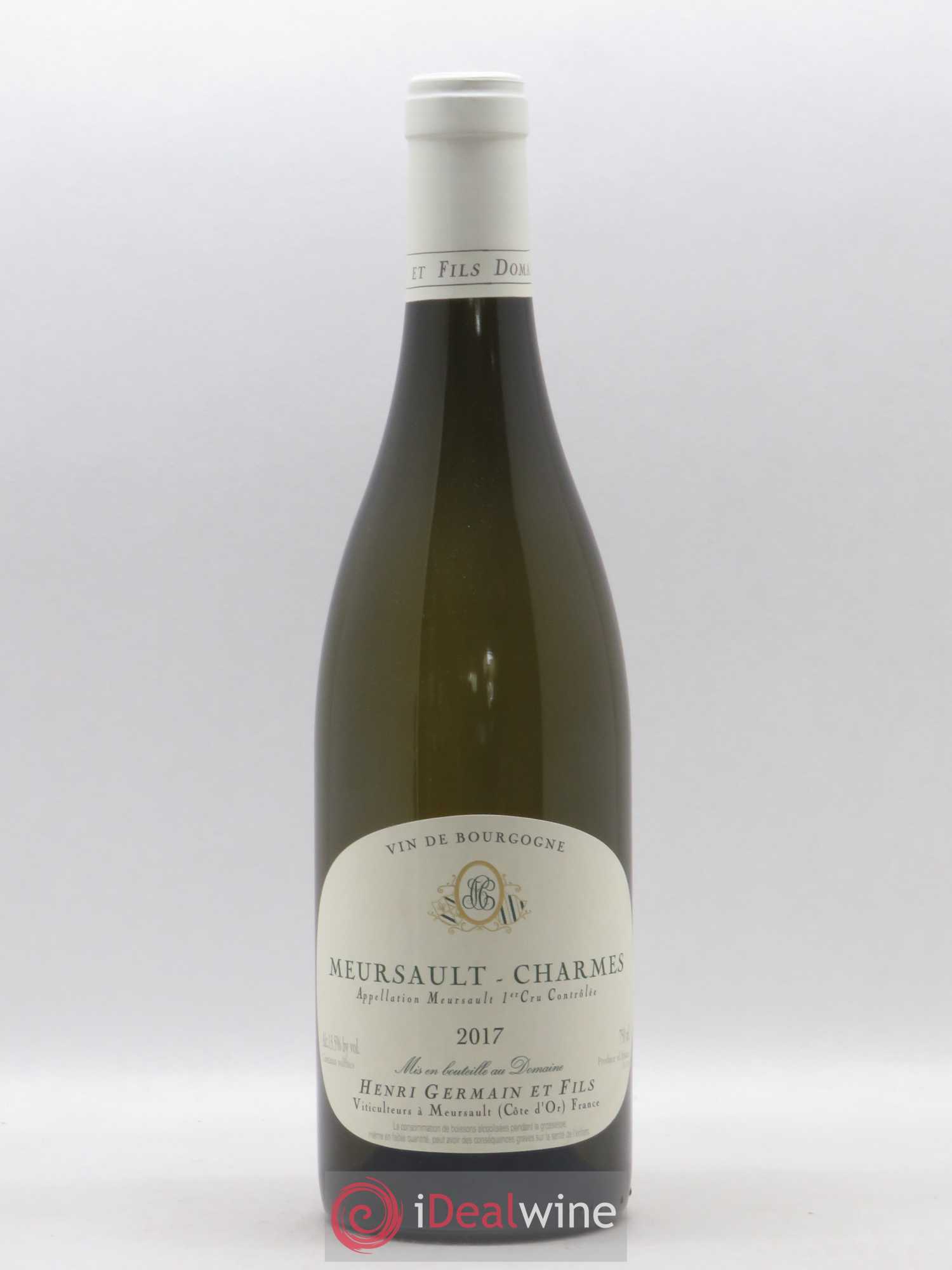 Meursault 1er Cru Charmes Henri Germain 2017 - Lot de 1 bouteille - 0