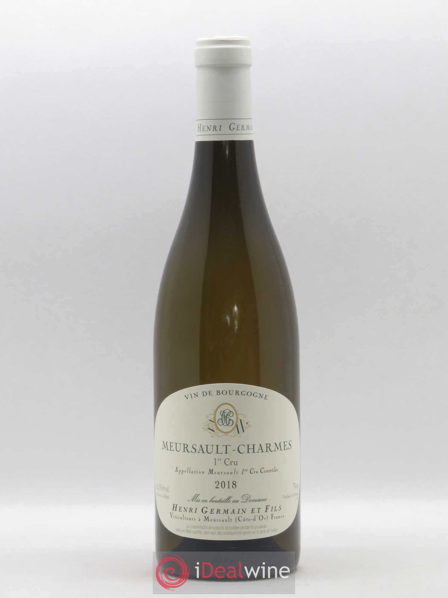 Meursault 1er Cru Charmes Henri Germain 2018 - Lot de 1 bouteille - 0