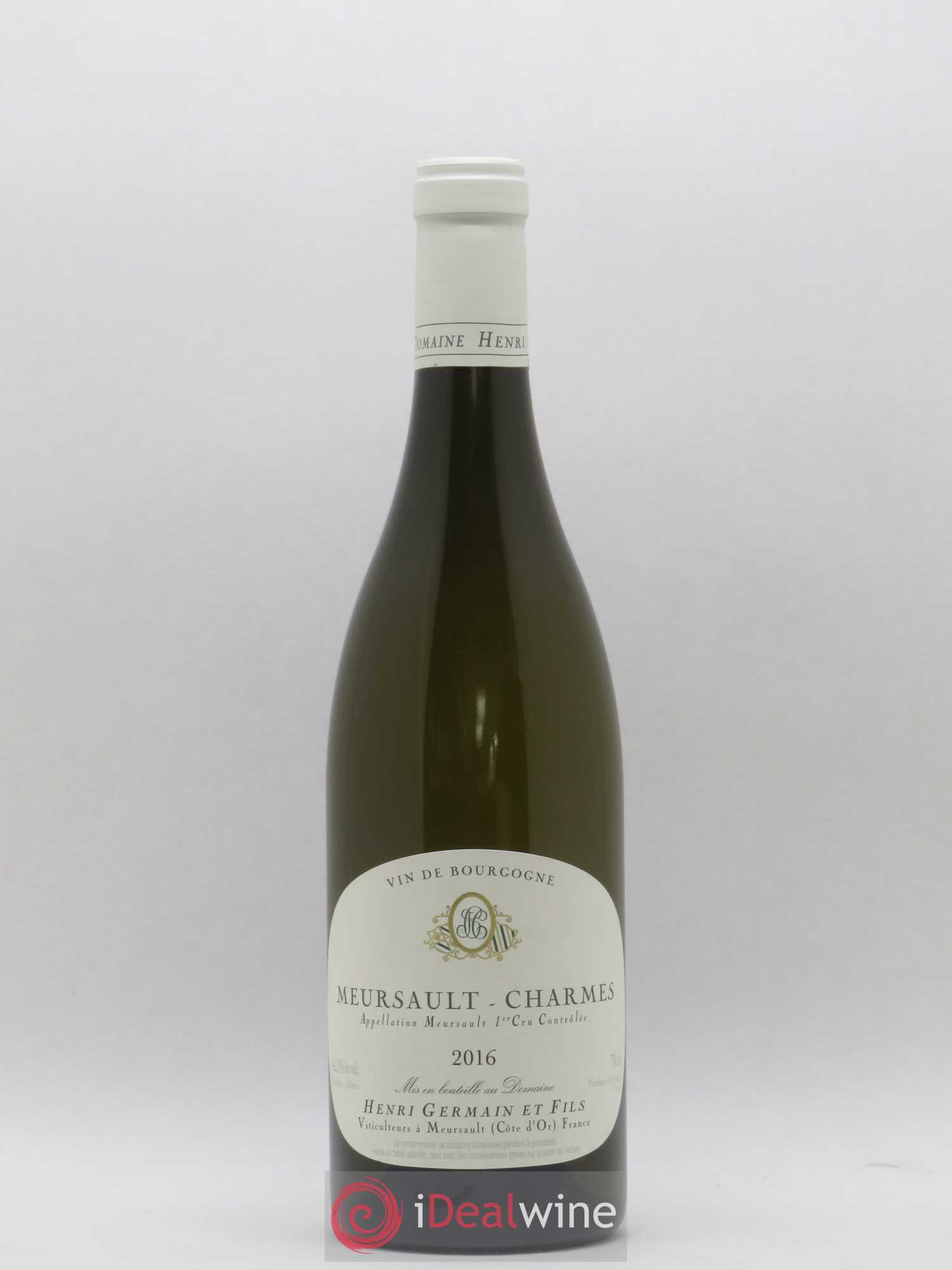 Meursault 1er Cru Charmes Henri Germain 2016 - Lot de 1 bouteille - 0
