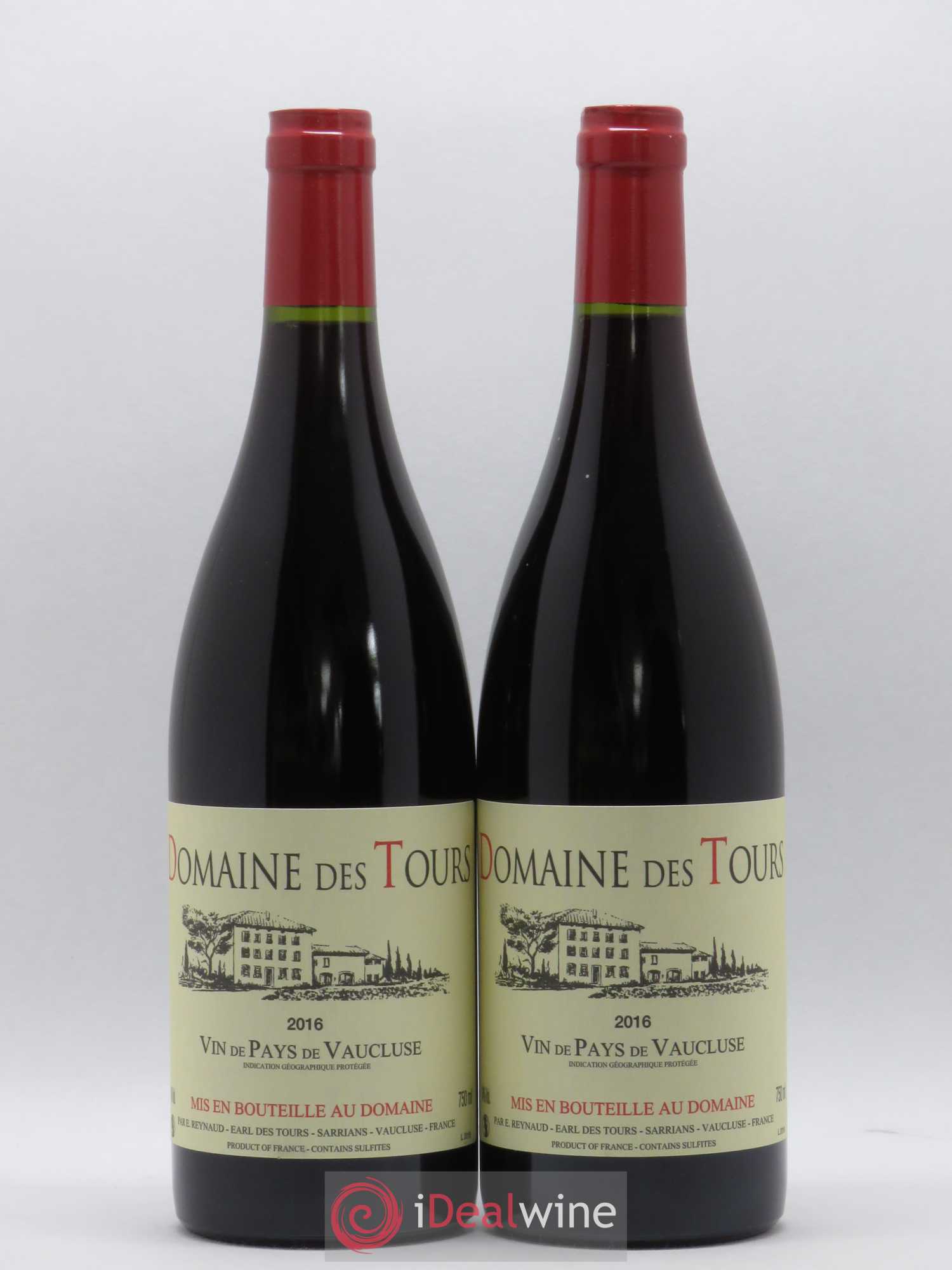 Vaucluse (Vin de Pays de Vaucluse) Domaine des Tours Emmanuel Reynaud 2016 - Lot de 2 bouteilles - 0