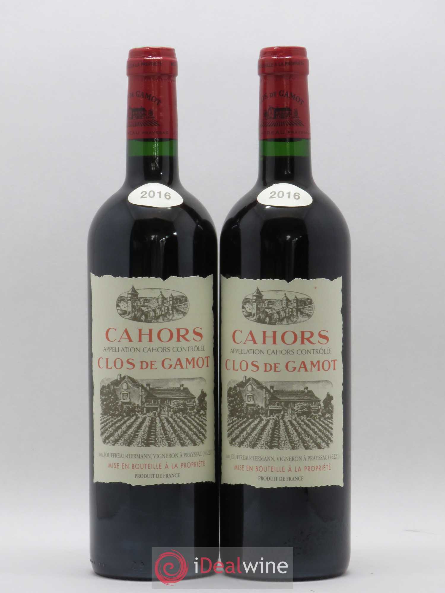Cahors Clos de Gamot famille Jouffreau 2016 - Lot de 2 bouteilles - 0