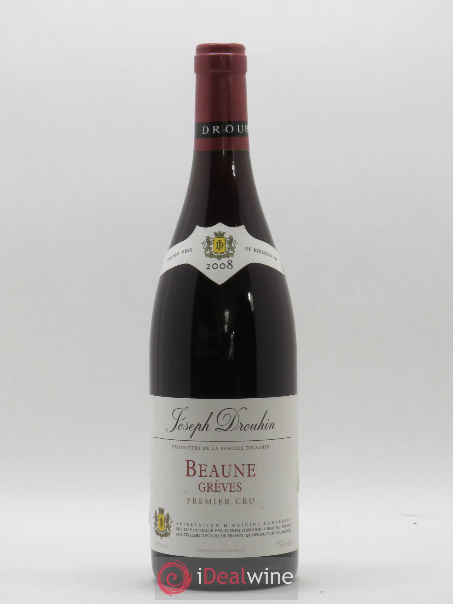 Beaune 1er Cru Grèves Domaine Joseph Drouhin 2008 - Posten von 1 Flasche - 0