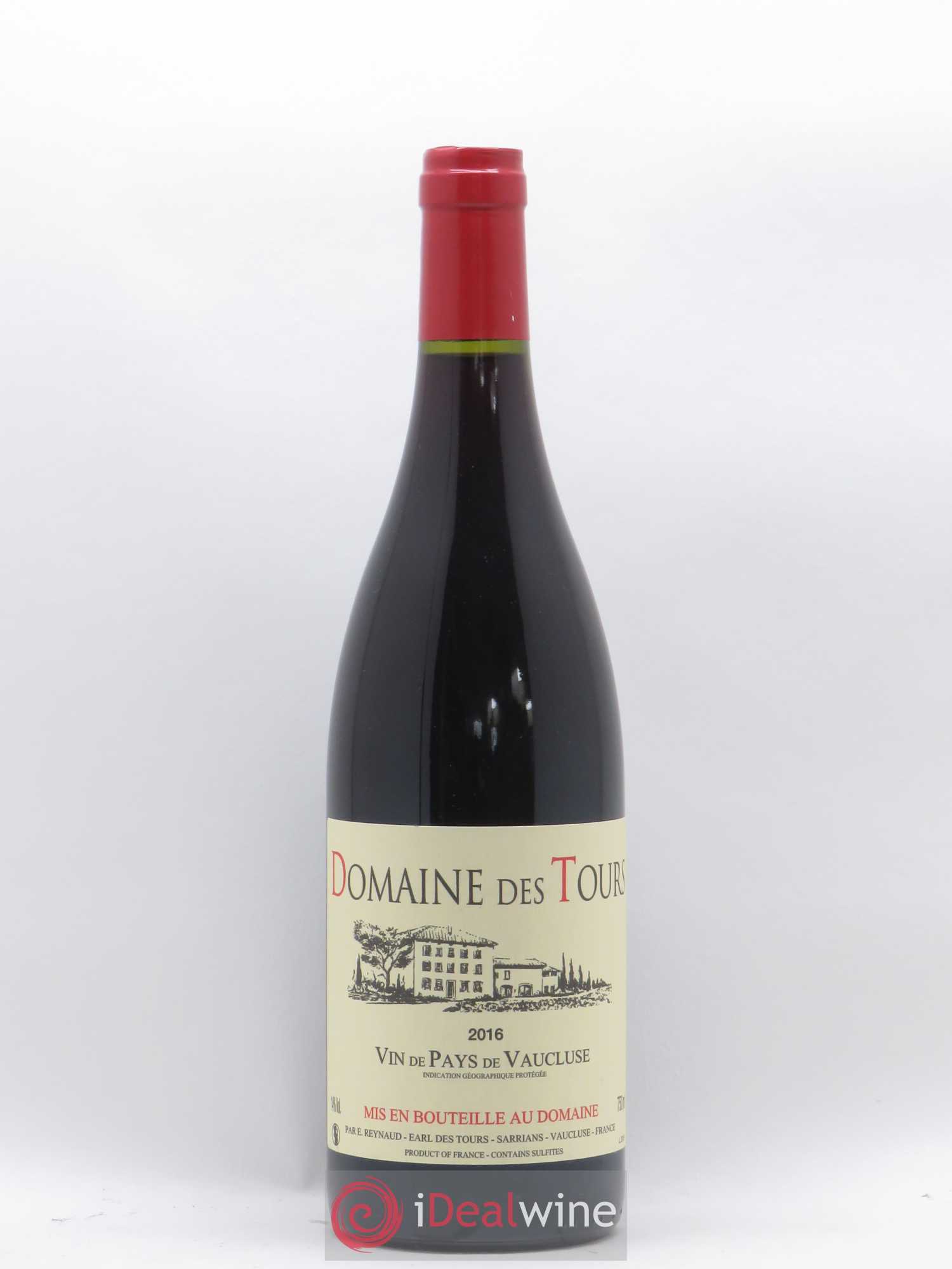 Vaucluse (Vin de Pays de Vaucluse) Domaine des Tours Emmanuel Reynaud 2016 - Lot de 1 bouteille - 0