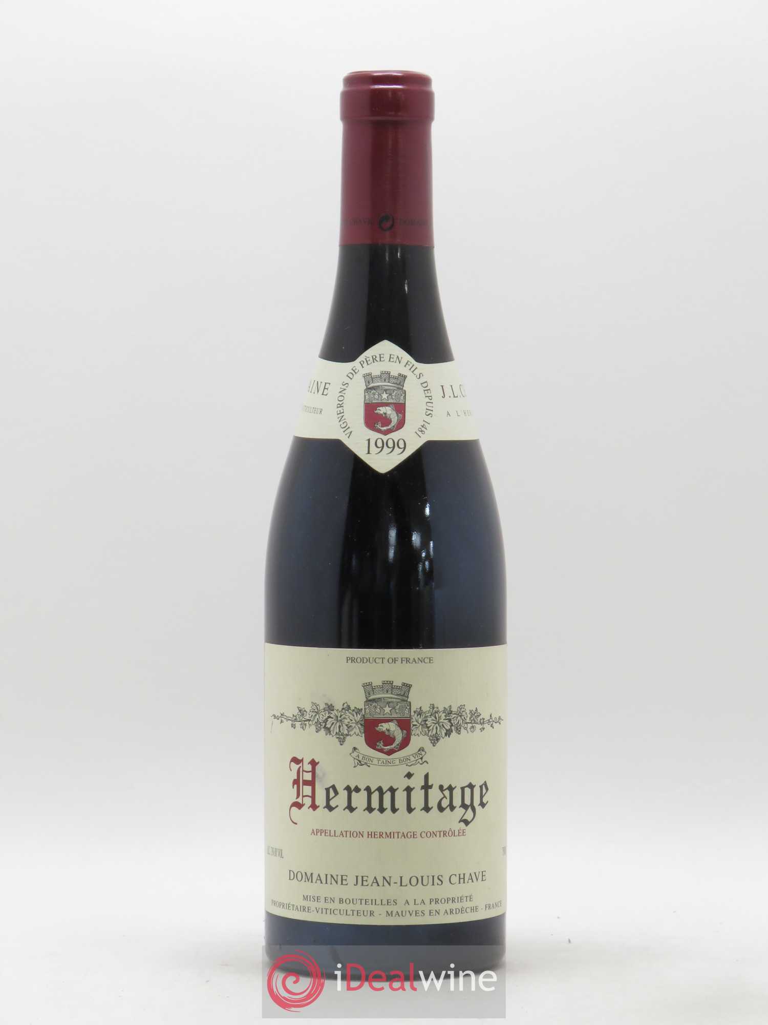 Hermitage Jean-Louis Chave 1999 - Lot de 1 bouteille - 0