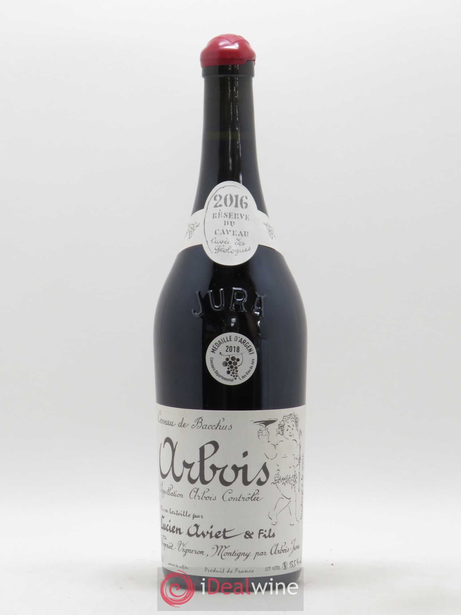 Arbois Cuvée des Géologues Trousseau Poussot Domaine Lucien Aviet 2016 - Posten von 1 Flasche - 0