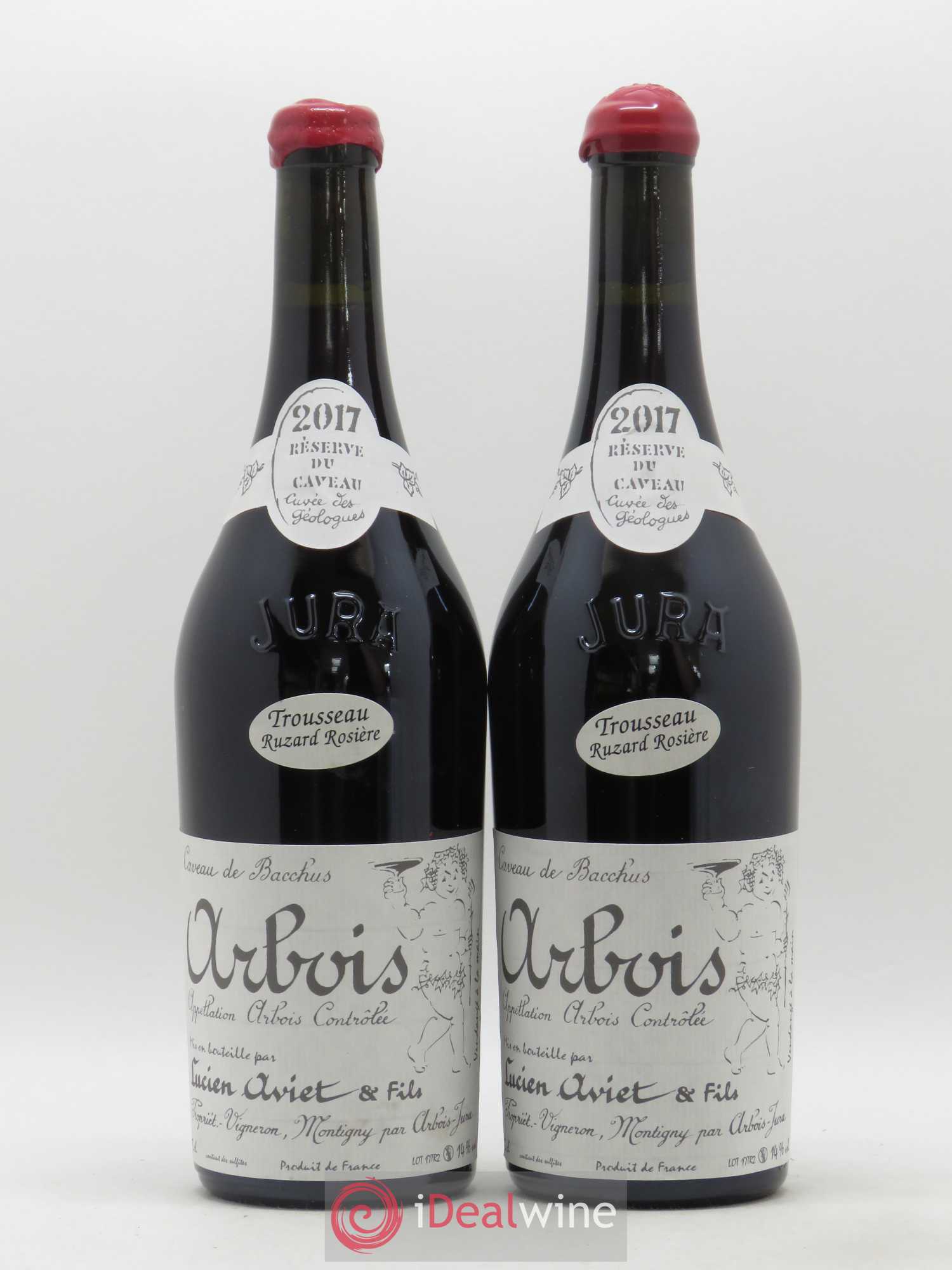 Arbois Trousseau Ruzard Rosière Cuvée des Géologues Lucien Aviet (Domaine) 2017 - Lot de 2 bouteilles - 0