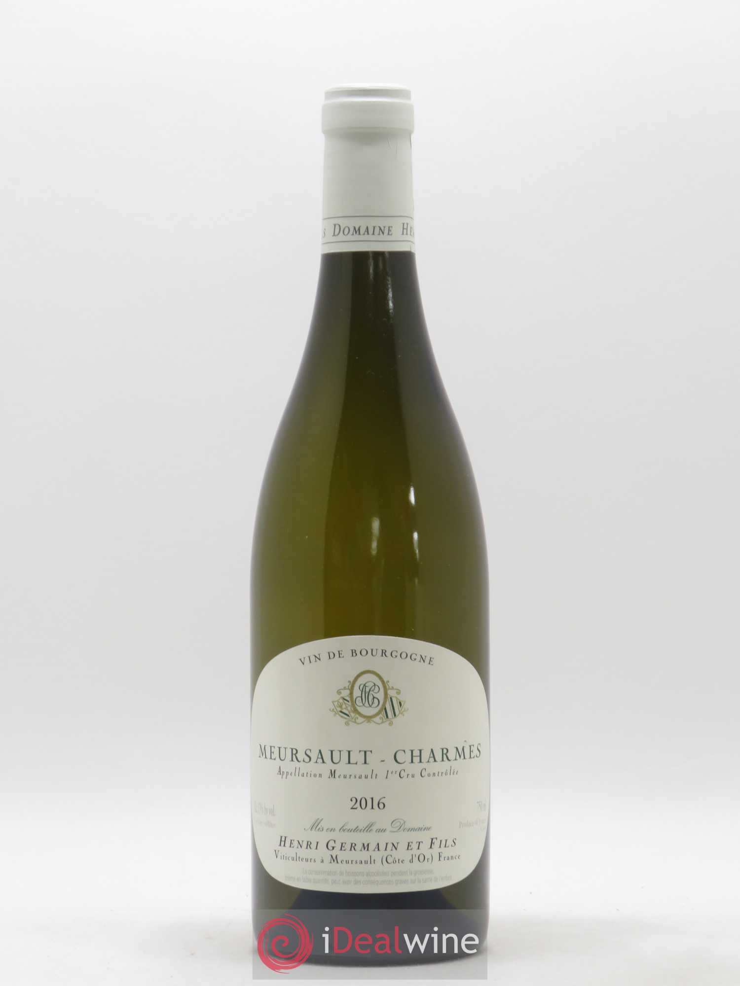 Meursault 1er Cru Charmes Henri Germain 2016 - Lot de 1 bouteille - 0