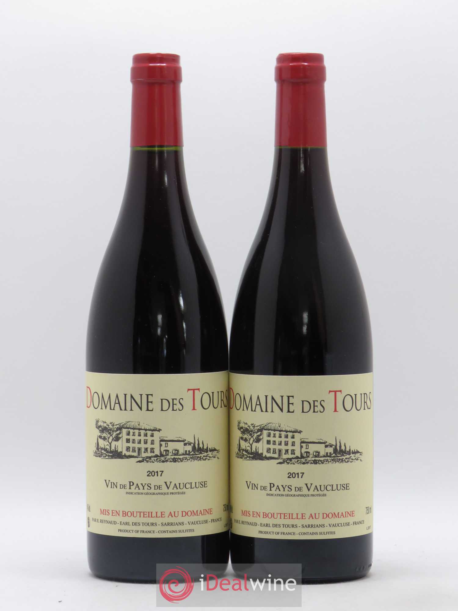 Vaucluse (Vin de Pays de Vaucluse) Domaine des Tours Emmanuel Reynaud 2017 - Lot de 2 bouteilles - 0