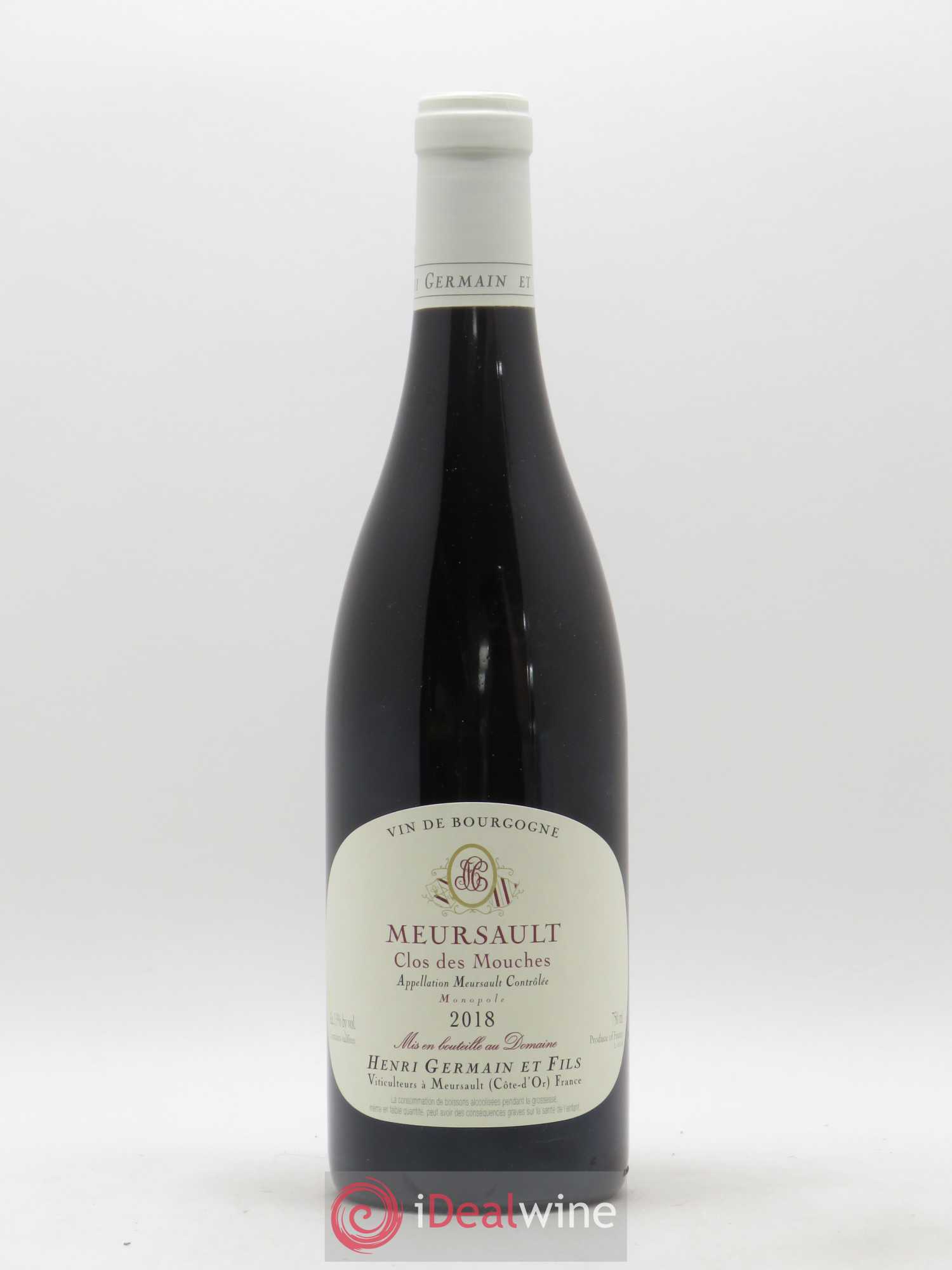Meursault Clos des Mouches Henri Germain 2018 - Lot de 1 bouteille - 0