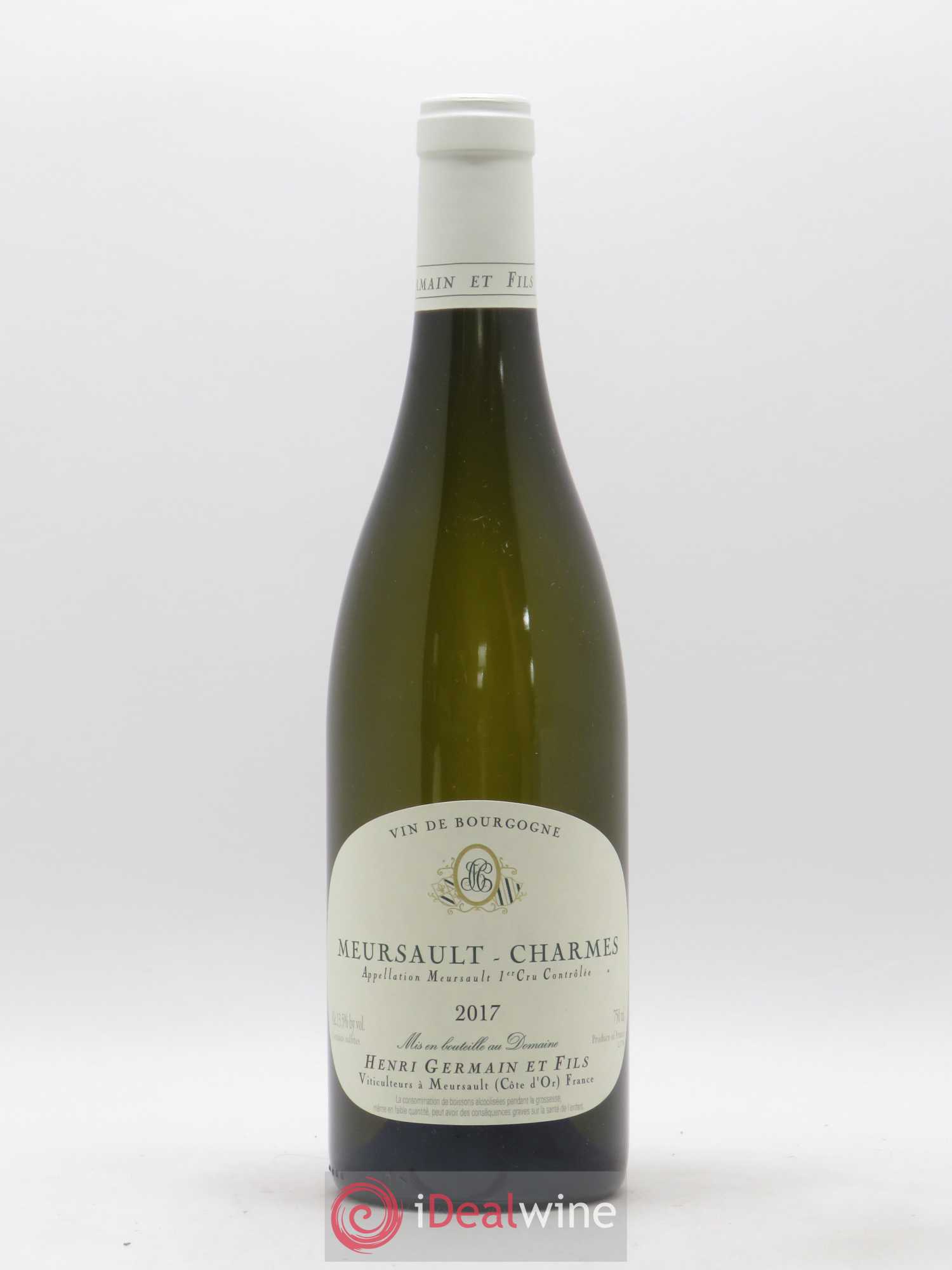 Meursault 1er Cru Charmes Henri Germain 2017 - Lot de 1 bouteille - 0