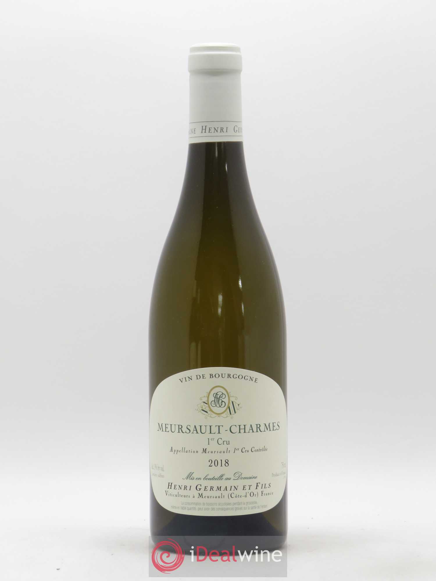 Meursault 1er Cru Charmes Henri Germain 2018 - Lot de 1 bouteille - 0