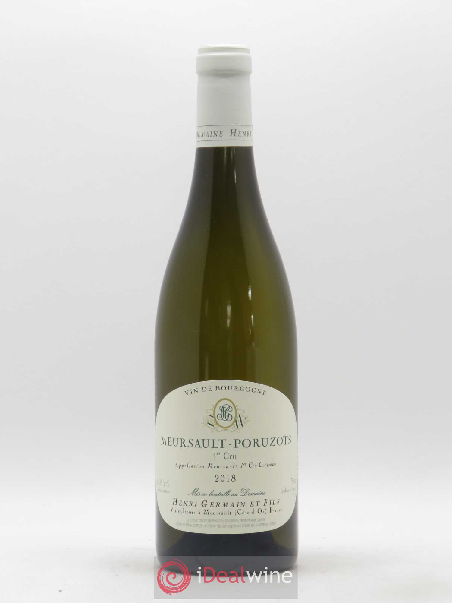 Meursault 1er Cru Poruzots Henri Germain 2018 - Lot de 1 bouteille - 0