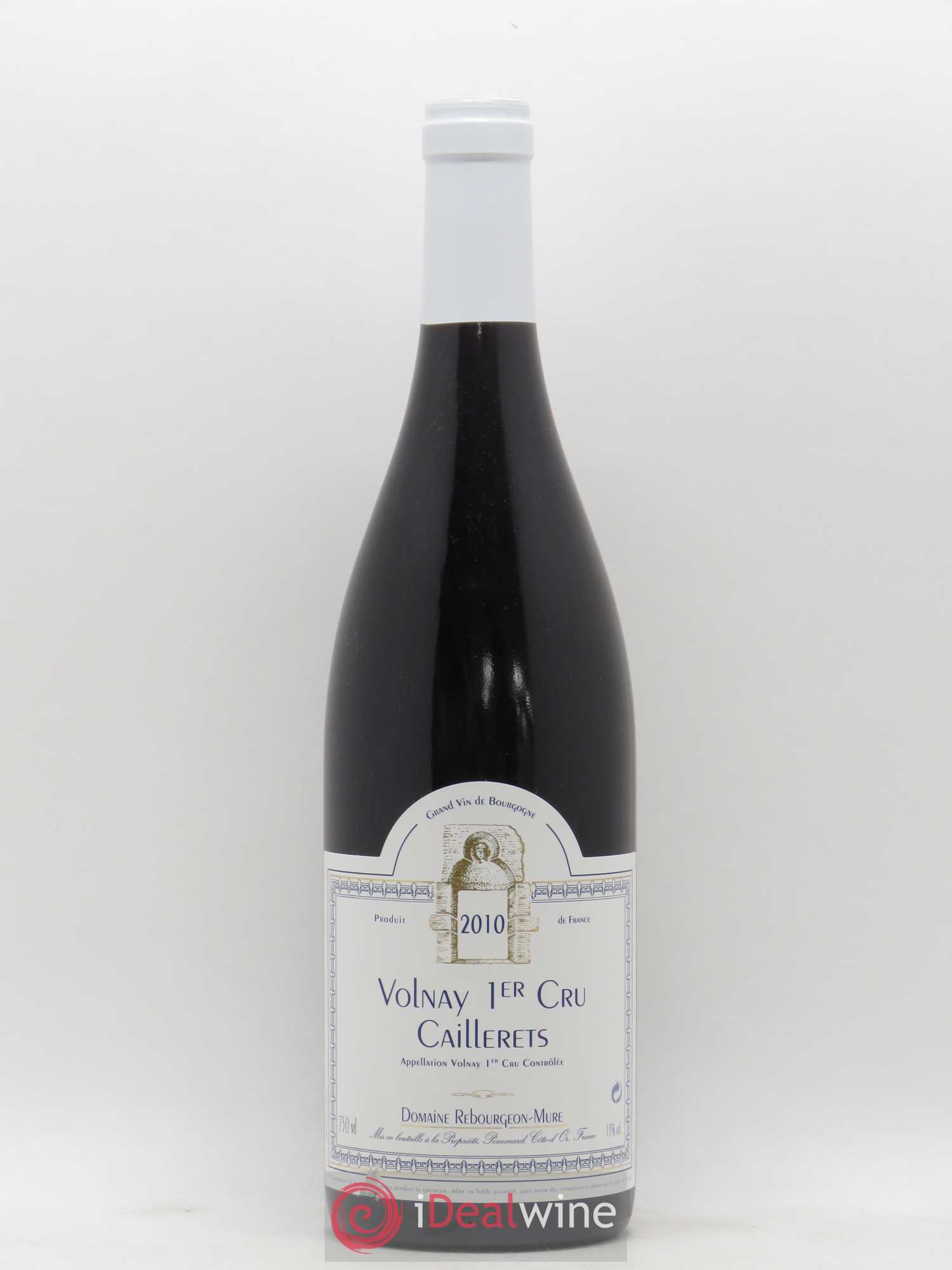 Volnay 1er Cru Caillerets Domaine Rebourgeon Mure 2010 - Lot de 1 bouteille - 0